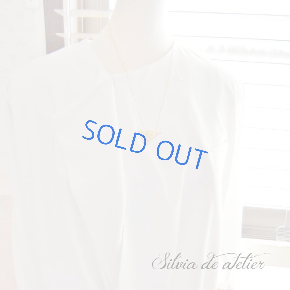 画像4: 限定２　16KGP　レースモチーフのバードチャームとNYハーキマーダイヤモンド　14kgfネックレス約50cm (4)