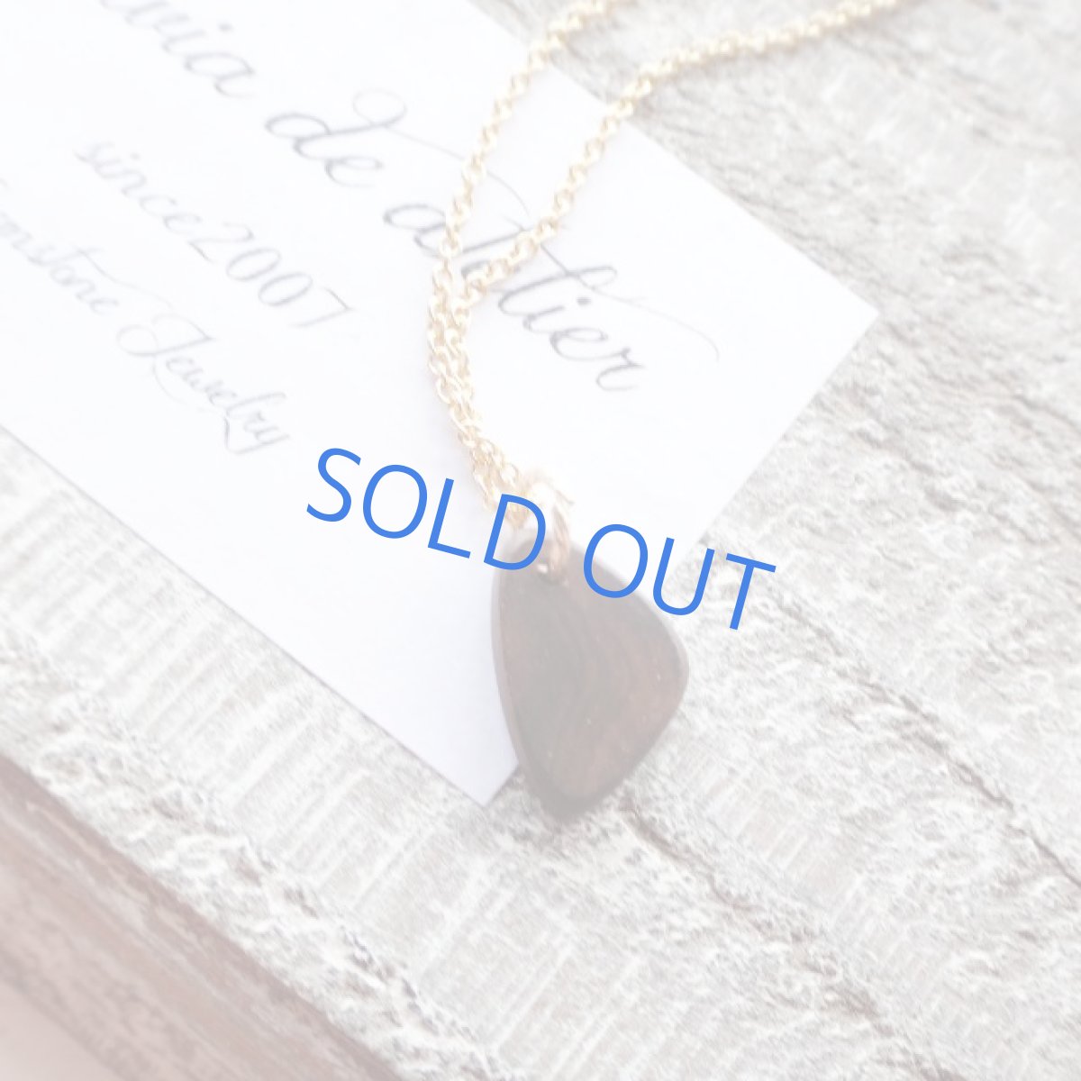 画像4: ＜1点もの・Dサンカク紺＞オーストラリア産　ブルーファイアオパール　タブレット　14kgfチェーンネックレス (4)