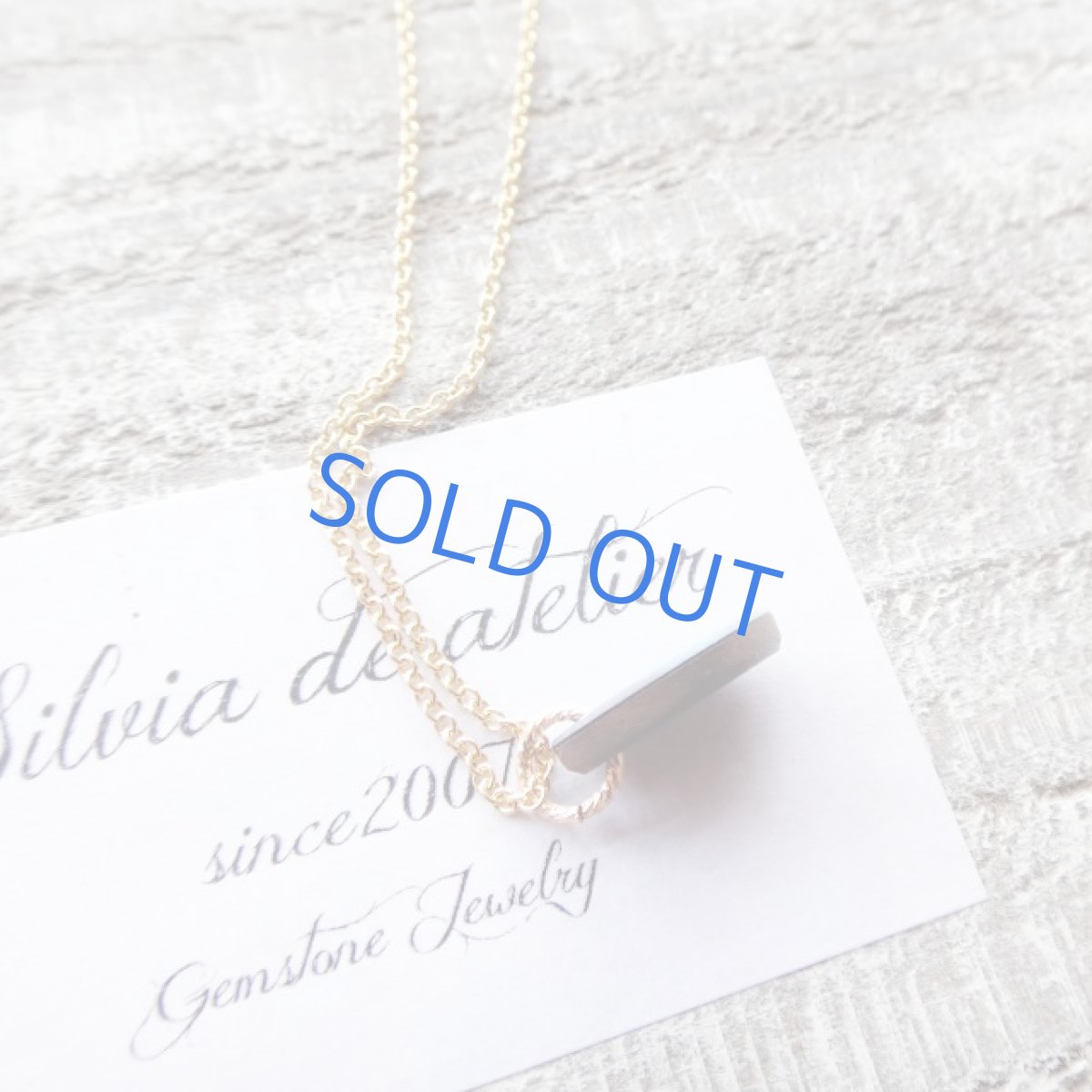 画像3: ＜1点もの・Dサンカク紺＞オーストラリア産　ブルーファイアオパール　タブレット　14kgfチェーンネックレス (3)