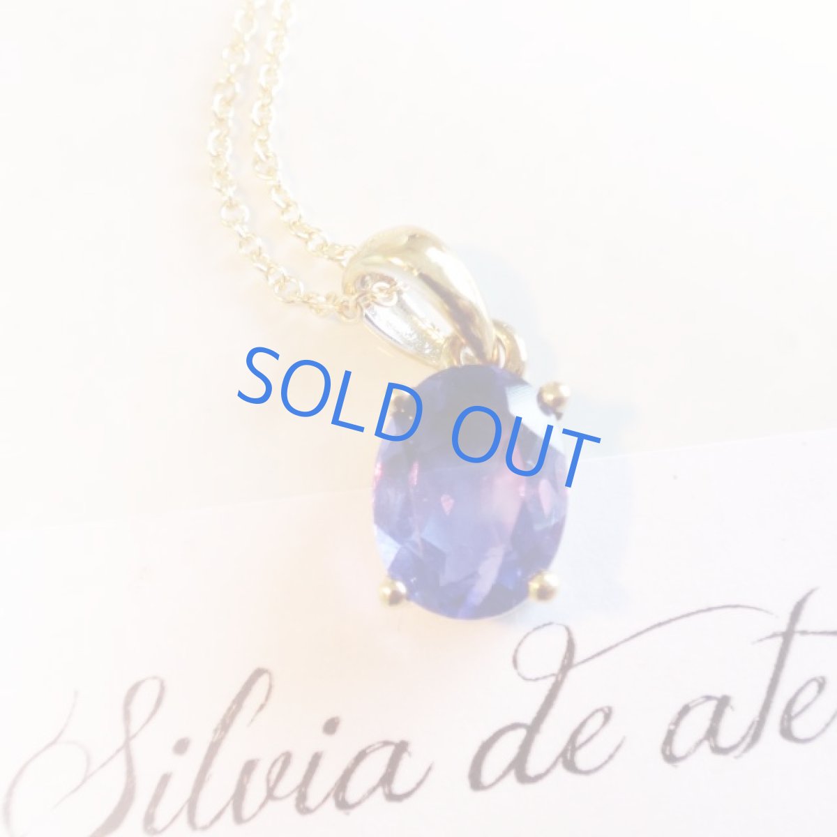 画像3: ＜1点もの・B＞24K仕上げ　ジェムグレード　カラーチェンジ　ブルーフローライト　14kgfチェーンネックレス (3)