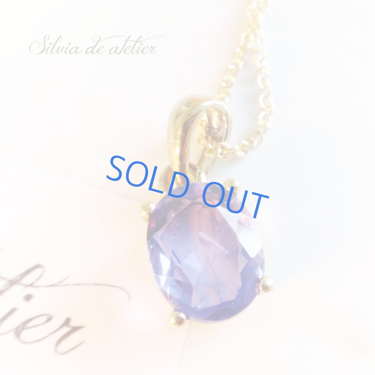 画像6: ＜1点もの・訳あり＞24K仕上げ　ジェムグレード　カラーチェンジ　ブルーフローライト　14kgfチェーンネックレス (6)