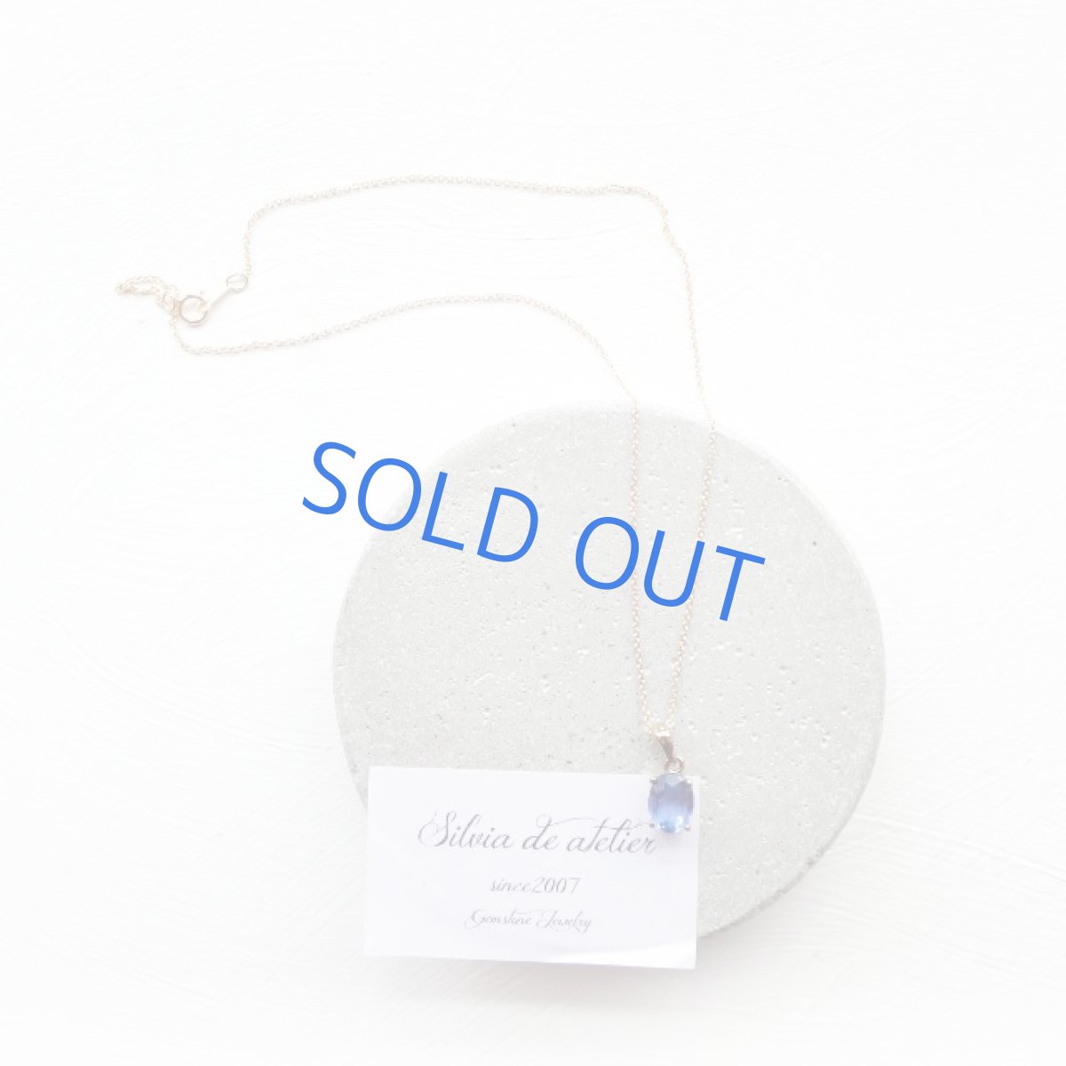 画像5: ＜1点もの・A＞24K仕上げ　ジェムグレード　カラーチェンジ　ブルーフローライト　14kgfチェーンネックレス (5)