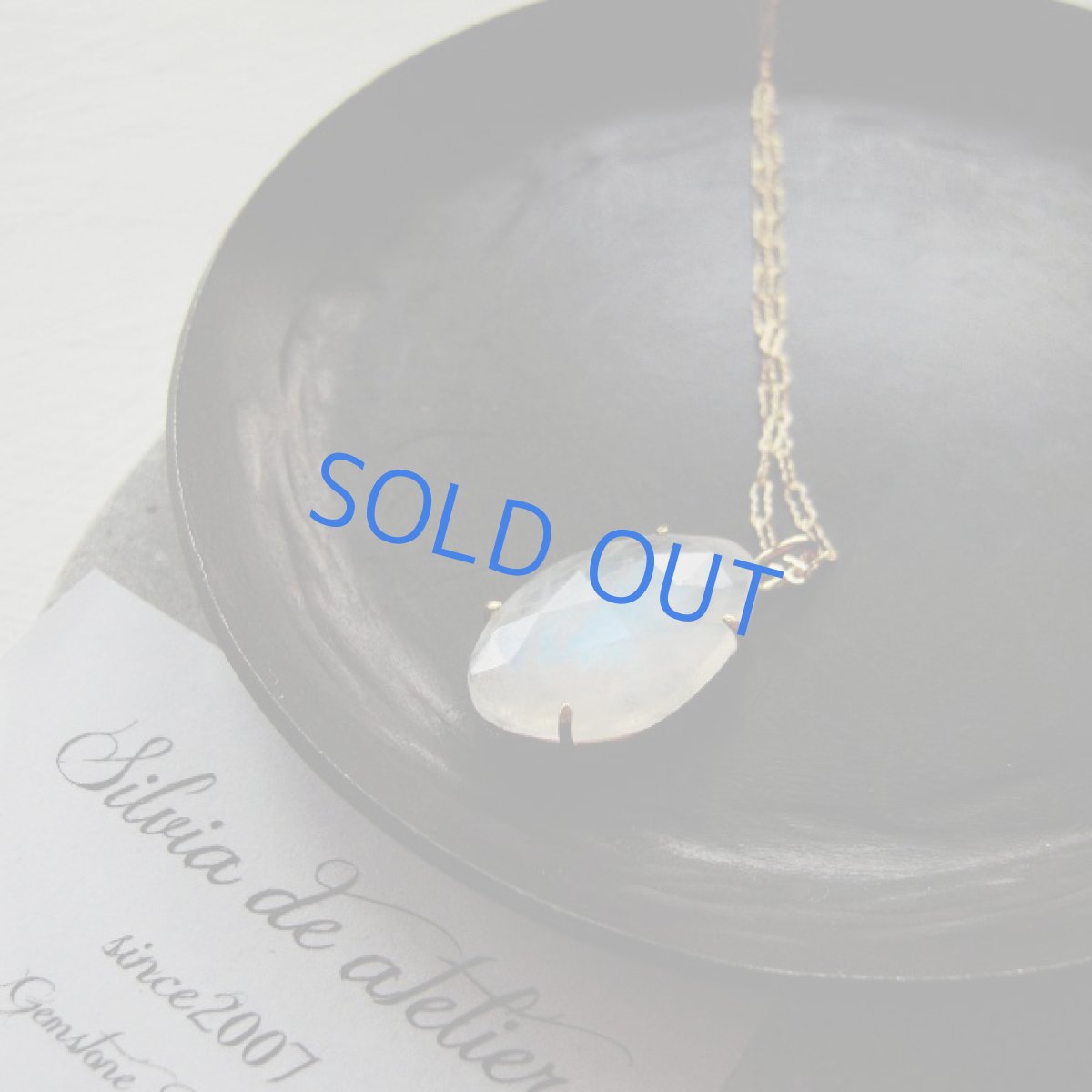 画像4: ＜１点もの・A＞レインボームーンストーン　ファンシーシェイプローズカット　ペンダント　14kgf約50cm (4)