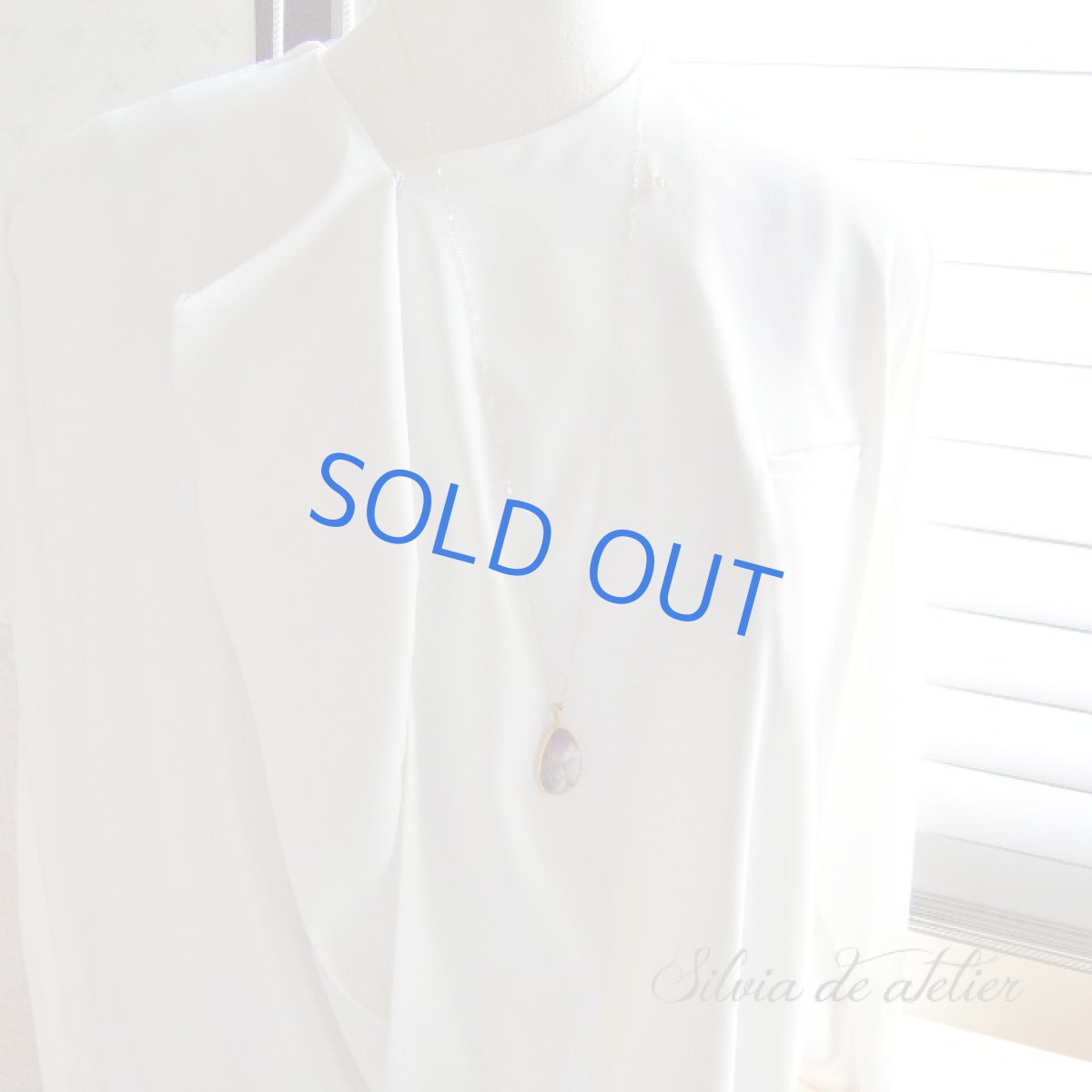 画像7: ＜１点もの・A＞　24K仕上げ　フレーム　レピドライト　ペンダント　14kgf約75cmチェーン (7)