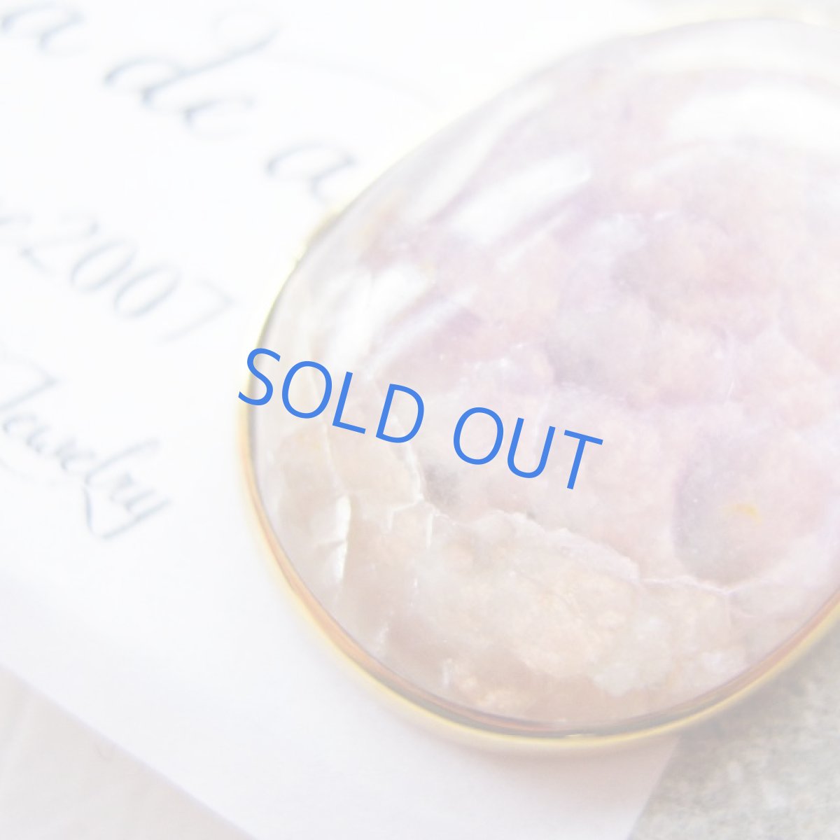 画像2: ＜１点もの・B＞　24K仕上げ　フレーム　レピドライト　ペンダント　14kgf約75cmチェーン (2)