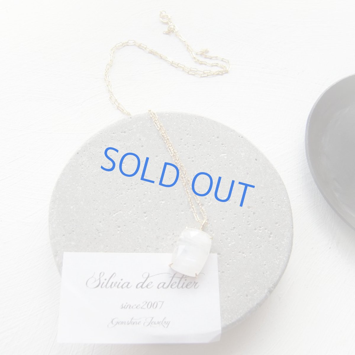 画像5: ＜１点もの・C＞レインボームーンストーン　ファンシーシェイプローズカット　ペンダント　14kgf約50cm (5)