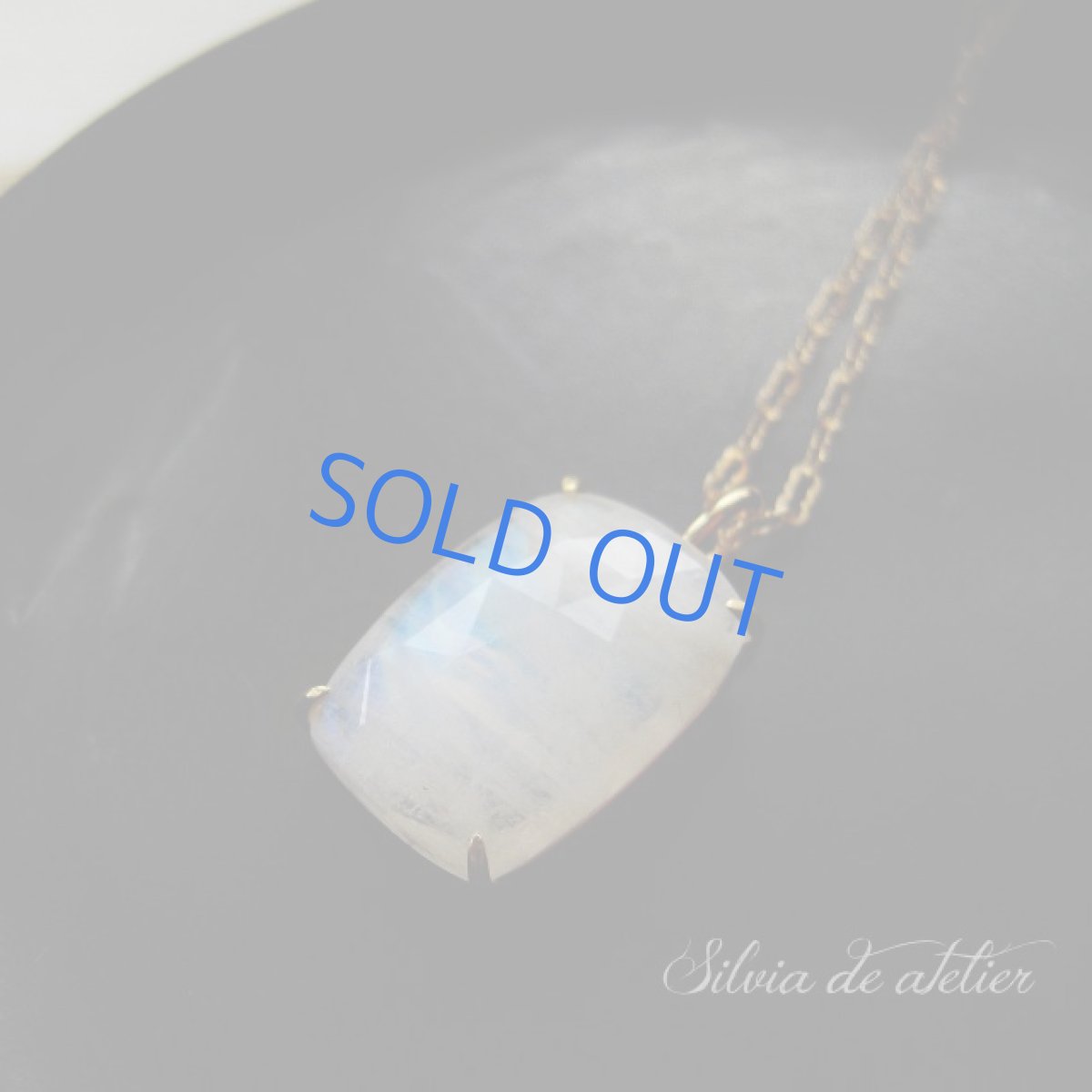 画像6: ＜１点もの・C＞レインボームーンストーン　ファンシーシェイプローズカット　ペンダント　14kgf約50cm (6)