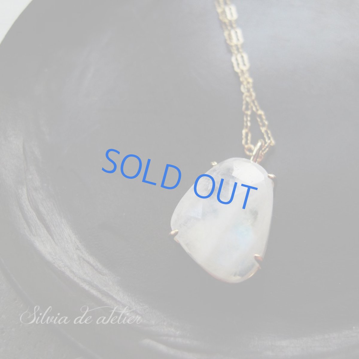 画像6: ＜１点もの・B＞レインボームーンストーン　ファンシーシェイプローズカット　ペンダント　14kgf約50cm (6)