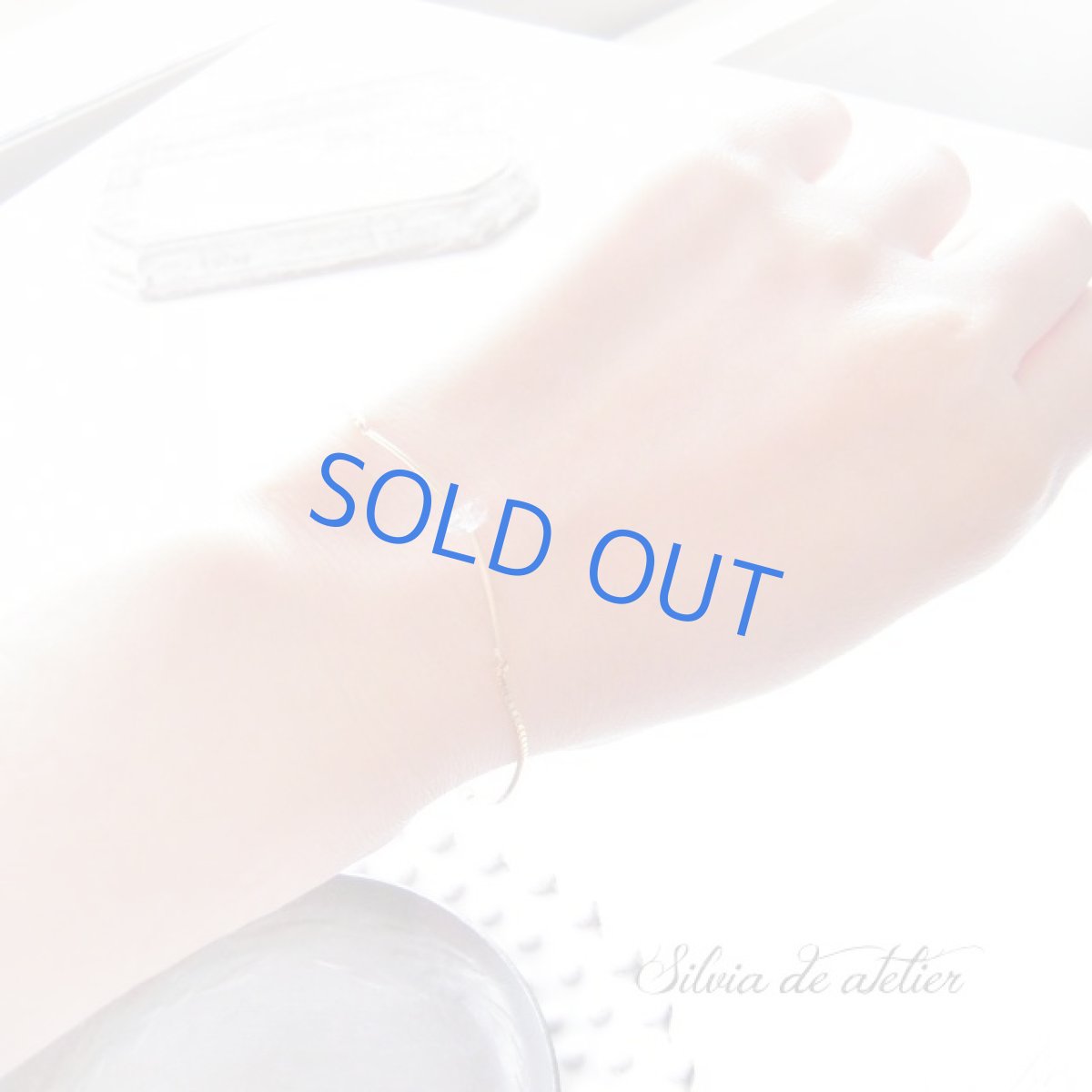 画像5: 1点もの　NYハーキマーダイヤモンド　ゴールドチェーンブレスレット (5)