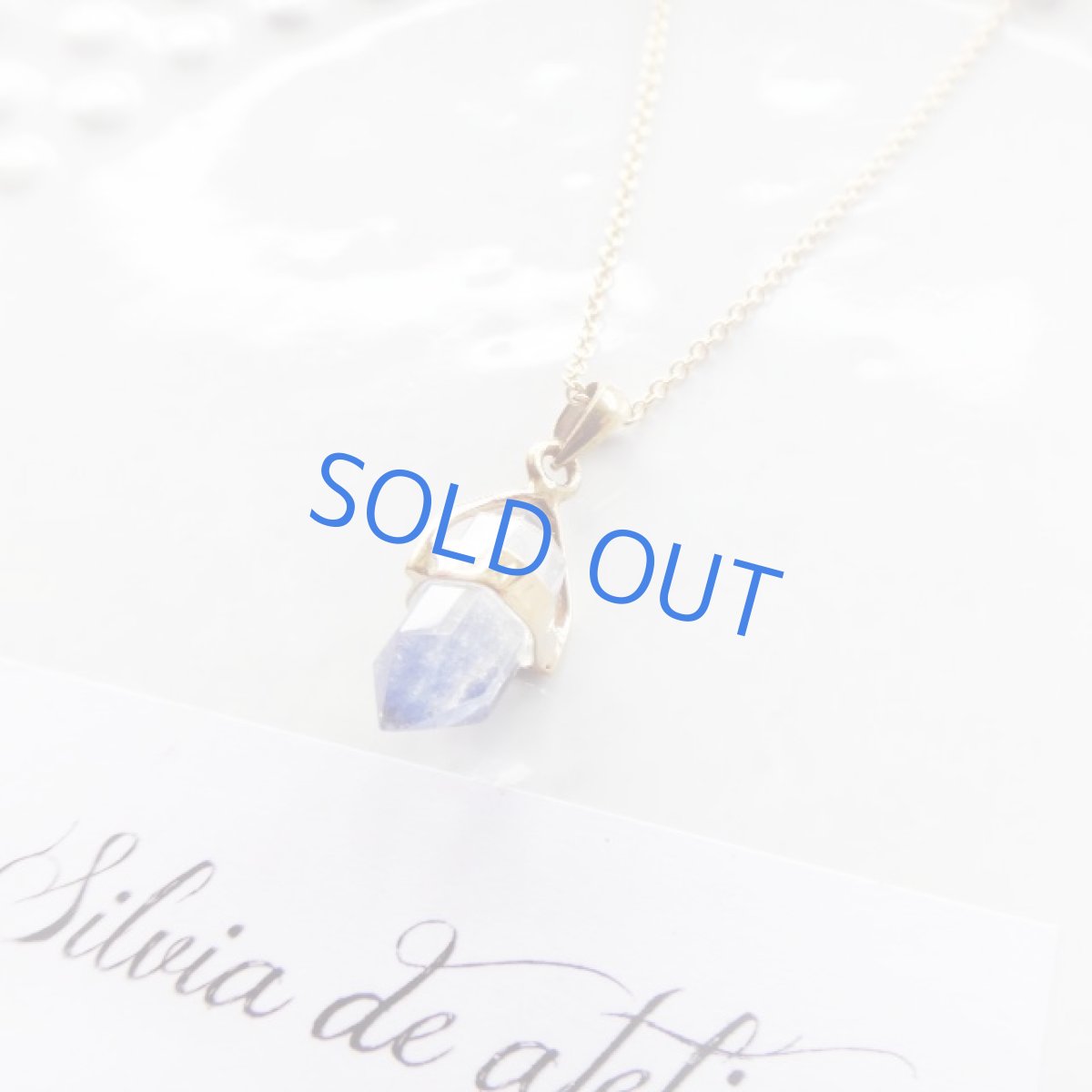 画像3: ＜1点もの・C>　デュモルチェライトインクォーツ　クラスタータイプ　ペンダント　14kgfチェーン約40cm (3)