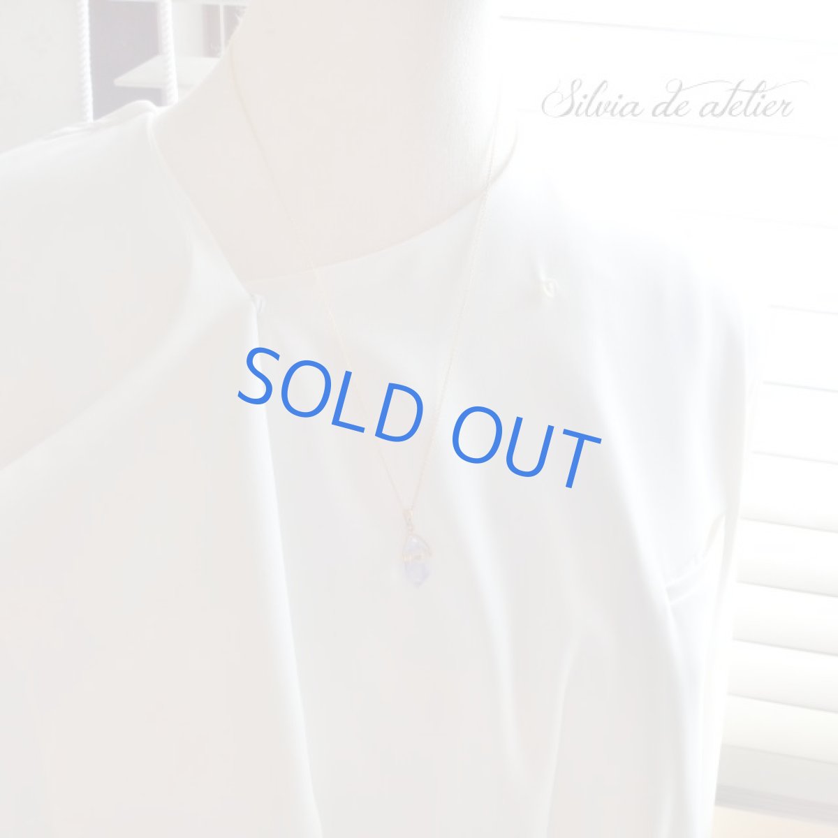 画像6: <1点もの・A> デュモルチェライトインクォーツ クラスタータイプ ペンダント 14kgfチェーン約50cm (6)