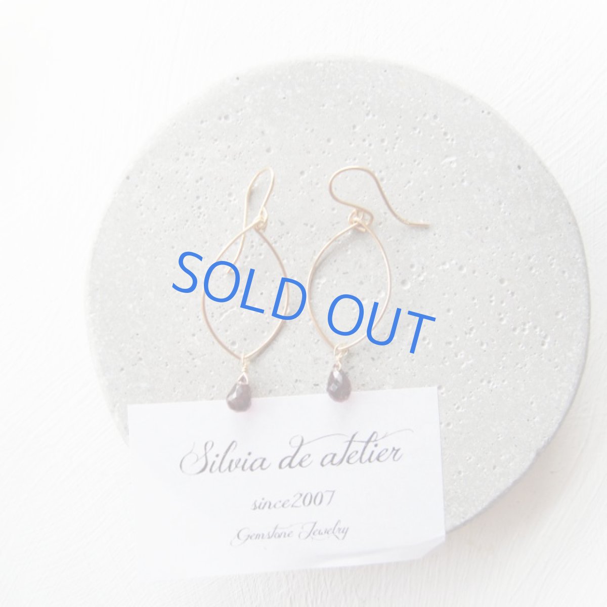 画像2: 1点もの　小粒ピンクトルマリン　マーキスワイヤー　14kgfフックピアス (2)