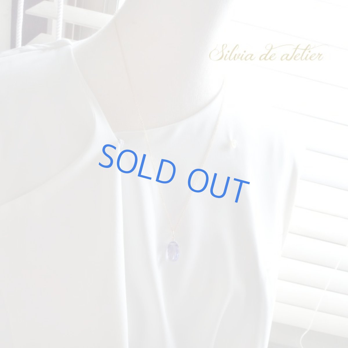 画像6: 【1点もの・B細長】菫色AAA　宝石質　コンケーブカット　パープルフローライト　14kgf　約50cm　ネックレス (6)