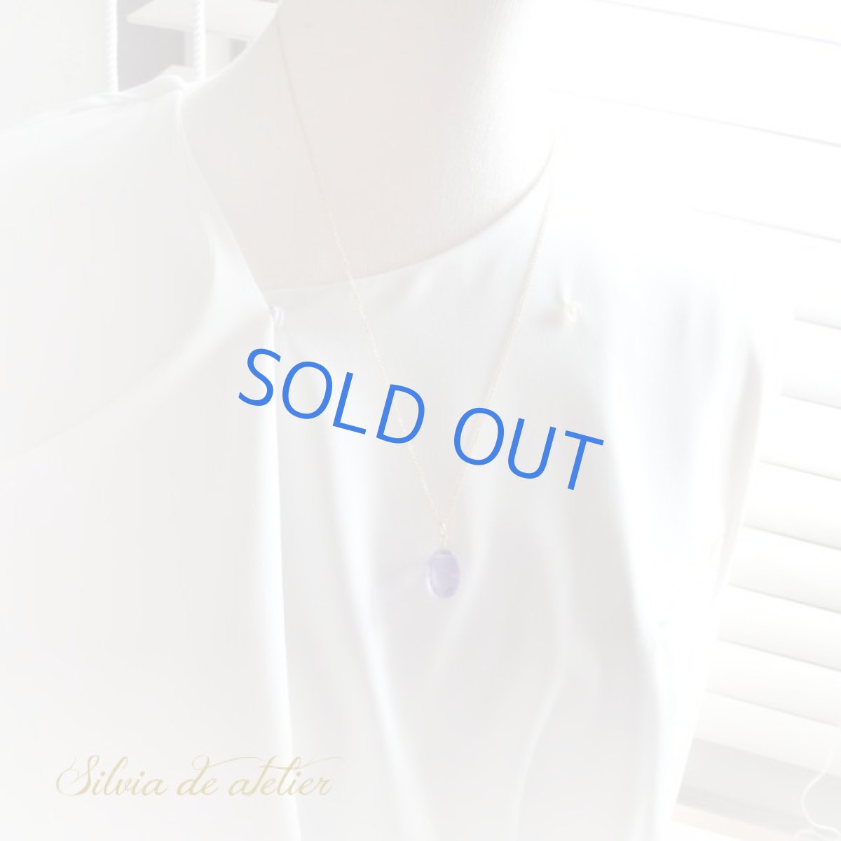 画像5: 【1点もの・Aオーバル】菫色AAA 宝石質 コンケーブカット パープルフローライト 14kgf 約50cm ネックレス (5)