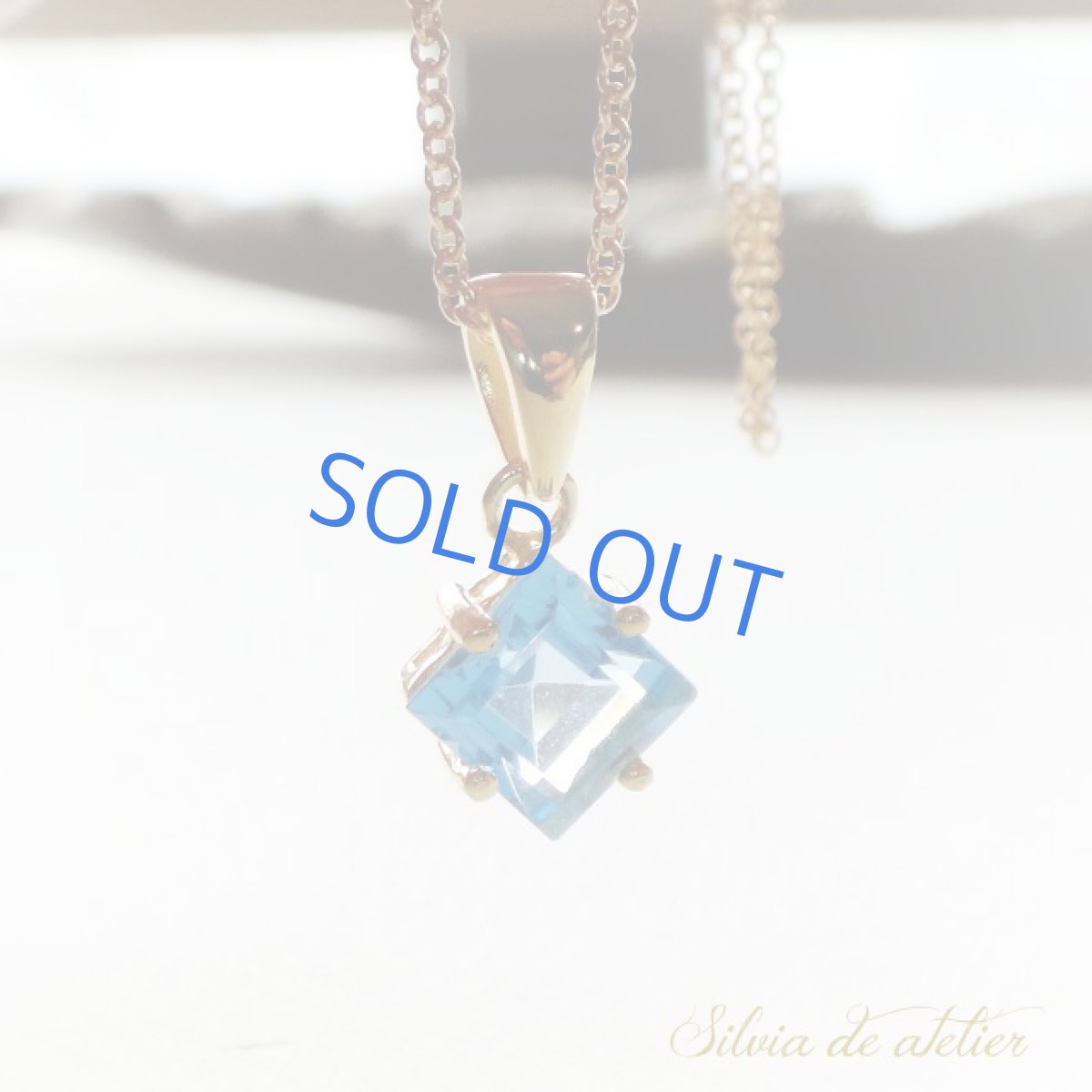 画像2: 宝石質 ジェムグレード スイスブルートパーズ ファセットカット 14kgf 約40cm ネックレス (2)