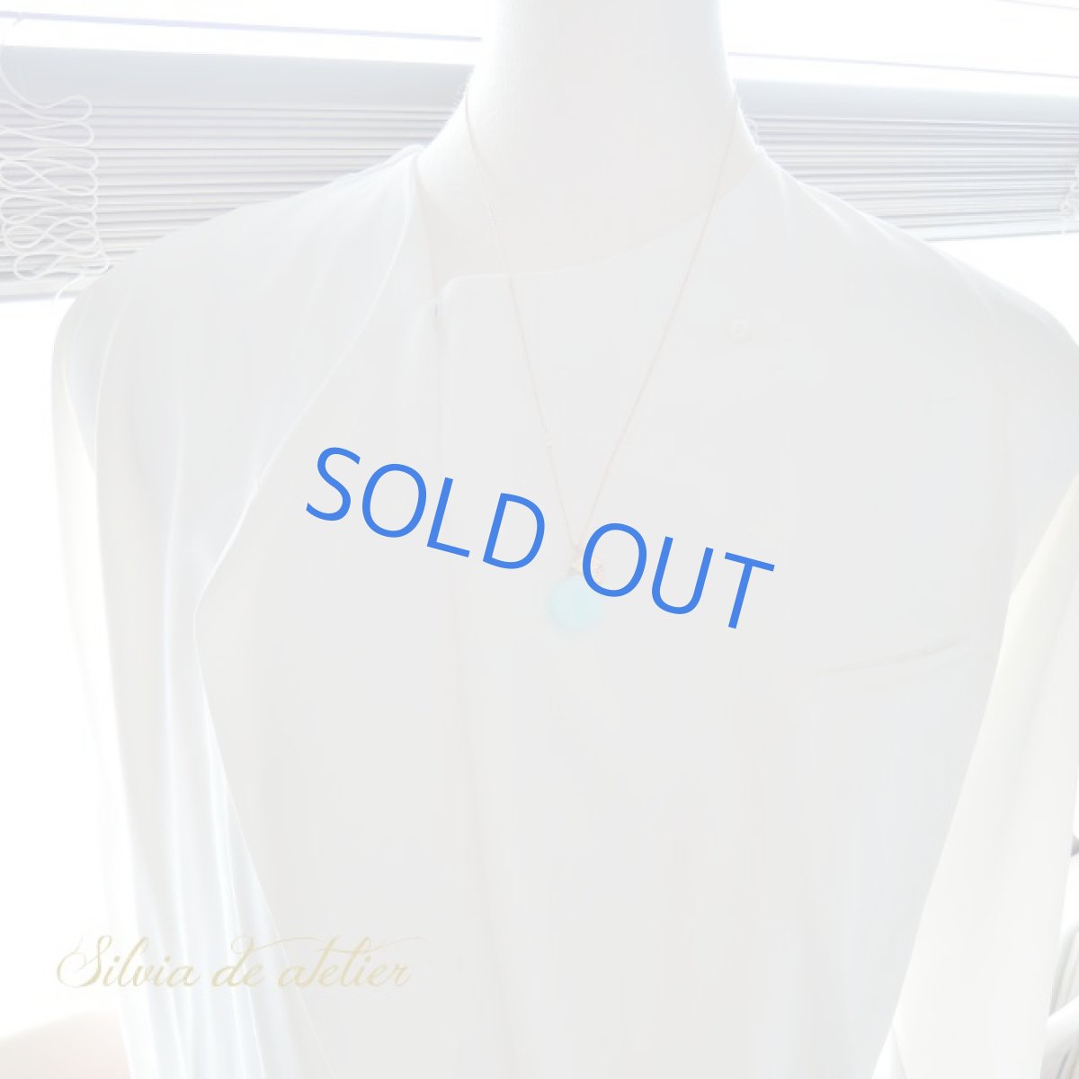 画像6: 1点もの 大粒 ぺルビアンブルーオパール スムースマロン 14kgfネックレス約50cm (6)