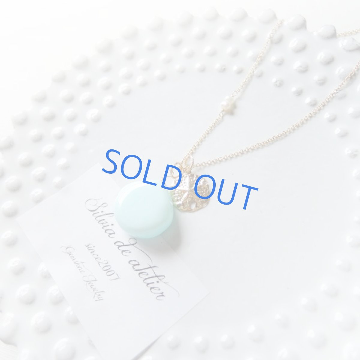 画像3: 1点もの 大粒 ぺルビアンブルーオパール スムースマロン 14kgfネックレス約50cm (3)