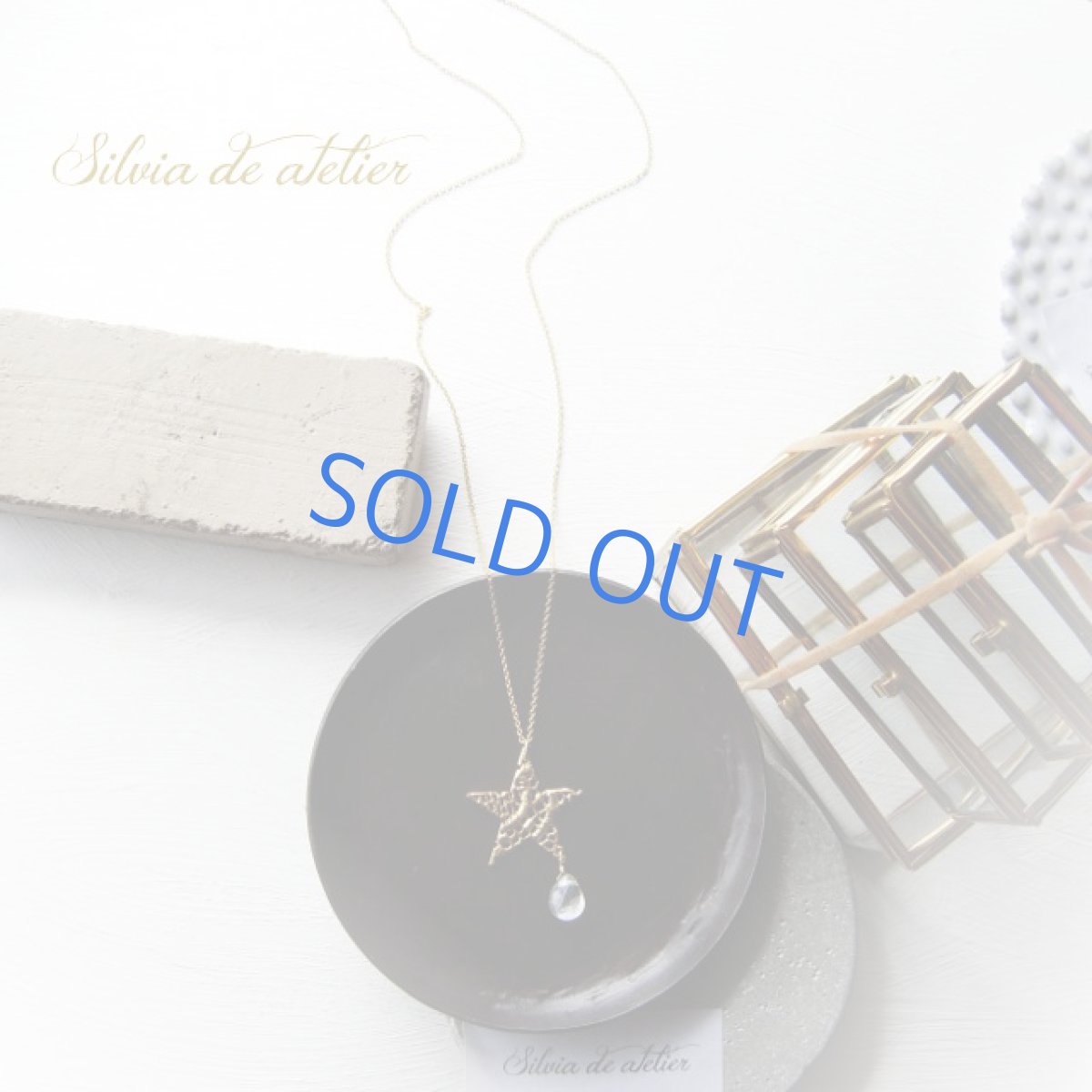 画像4: 星の滴　セレモニアムーンストーン　14kgfネックレス約50cm (4)