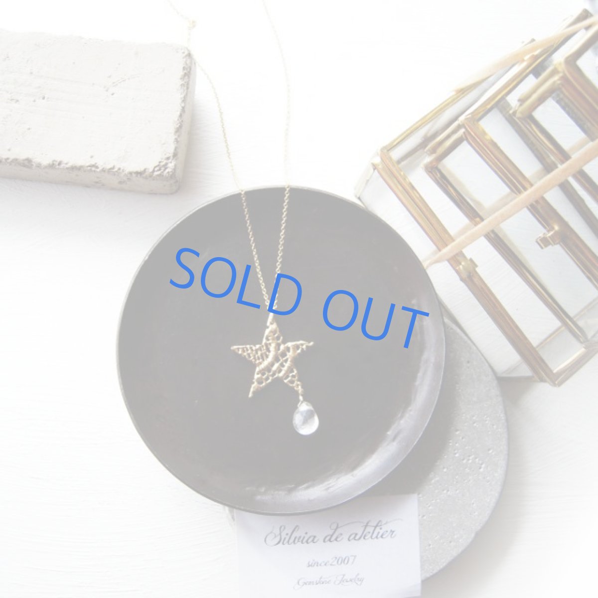 画像5: 星の滴　セレモニアムーンストーン　14kgfネックレス約50cm (5)