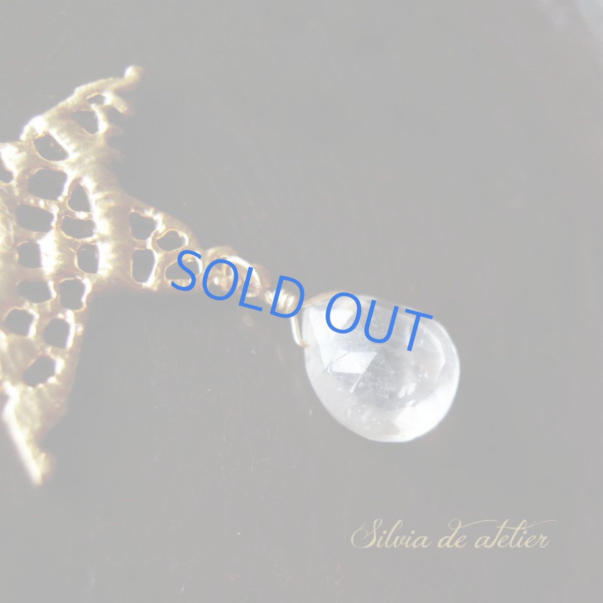 画像3: 星の滴　セレモニアムーンストーン　14kgfネックレス約50cm (3)