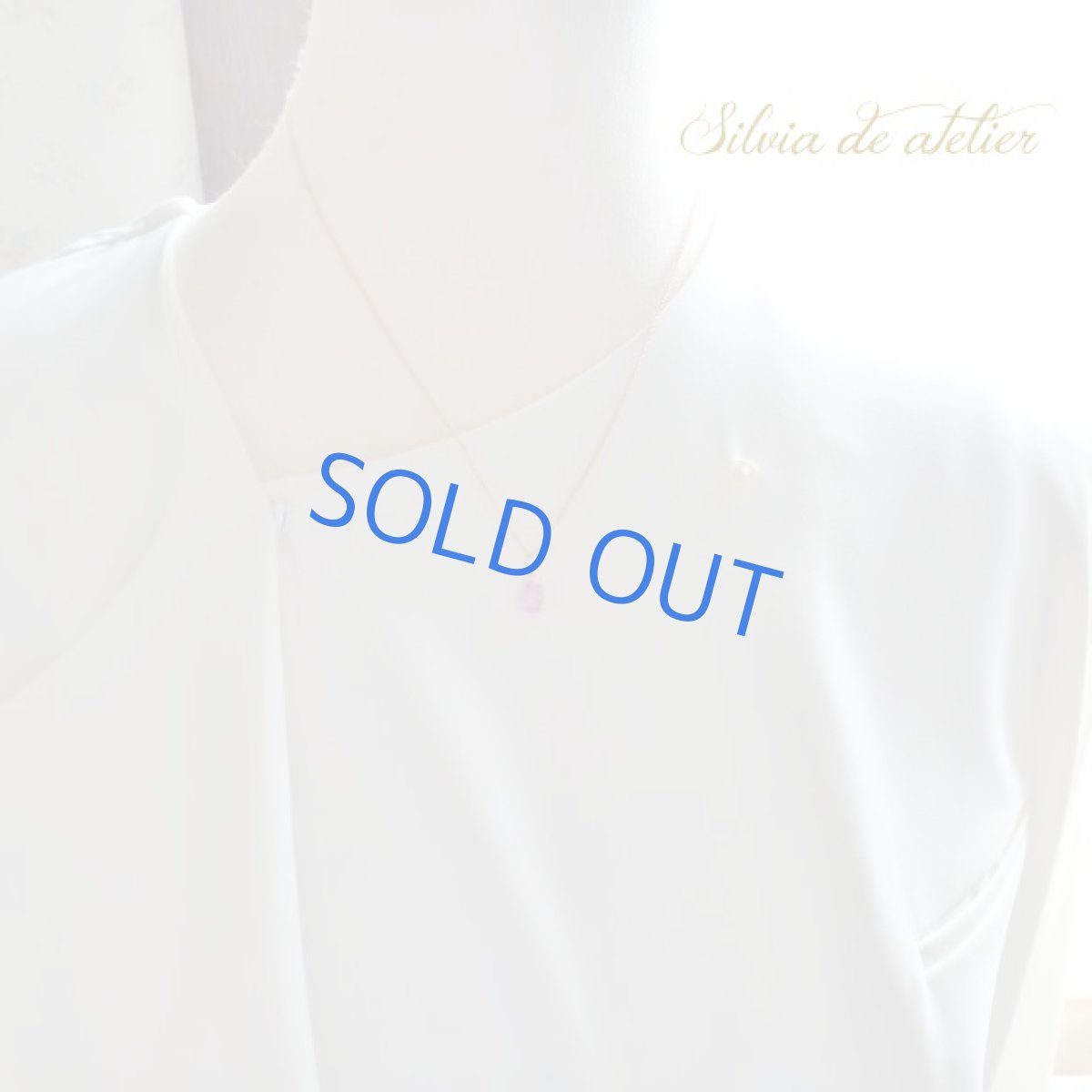 画像6: SALE30％OFF【１点もの・C】18KYG　宝石質　非加熱ピンクサファイア　ファセットカット　サージカルステンレスネックレス (6)