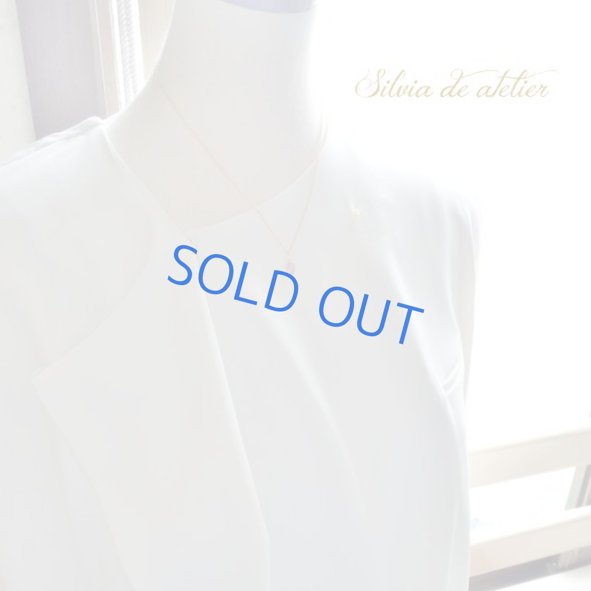 画像7: SALE30％OFF【１点もの・C】18KYG　宝石質　非加熱ピンクサファイア　ファセットカット　サージカルステンレスネックレス (7)