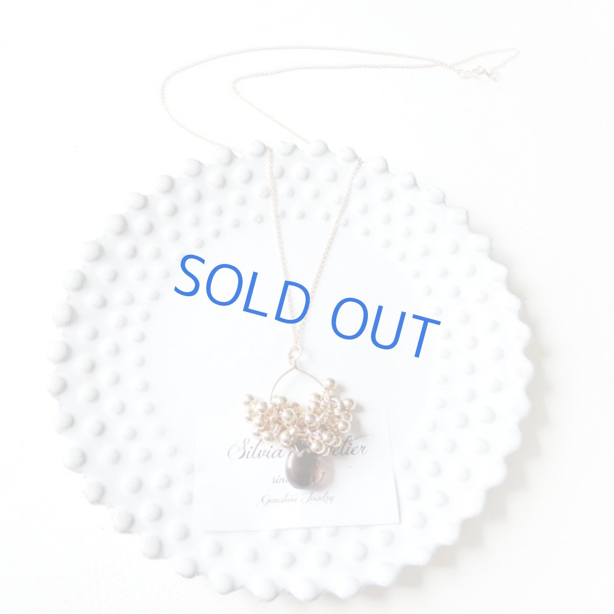 画像3: ＜１点もの＞スモーキークォーツ　ゴールドボールタッセル　14kgfチェーンネックレス (3)