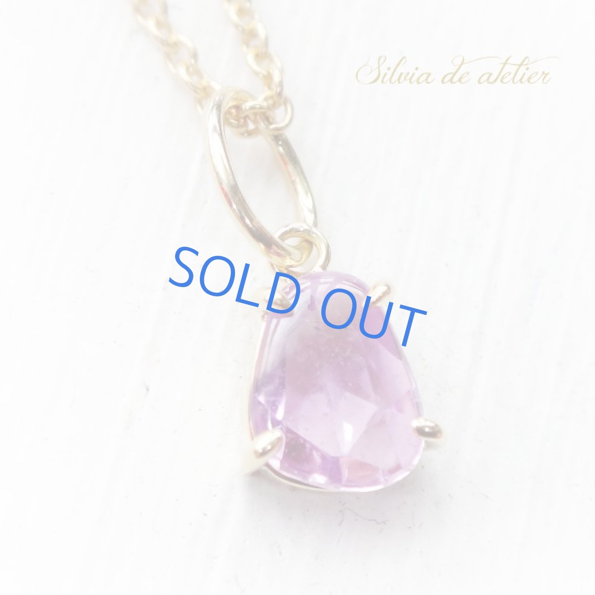 画像2: ＜１点もの・B＞18KYG　宝石質　非加熱ピンクサファイア　ファセットカット　14kgfチェーンネックレス (2)