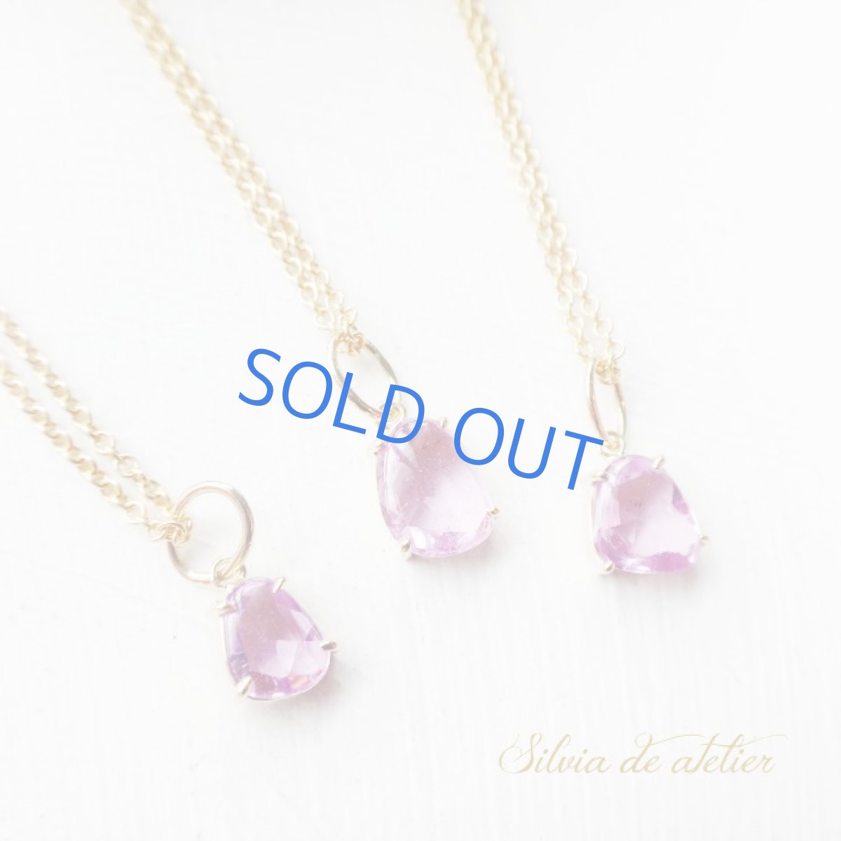 画像8: SALE30％OFF【１点もの・C】18KYG　宝石質　非加熱ピンクサファイア　ファセットカット　サージカルステンレスネックレス (8)