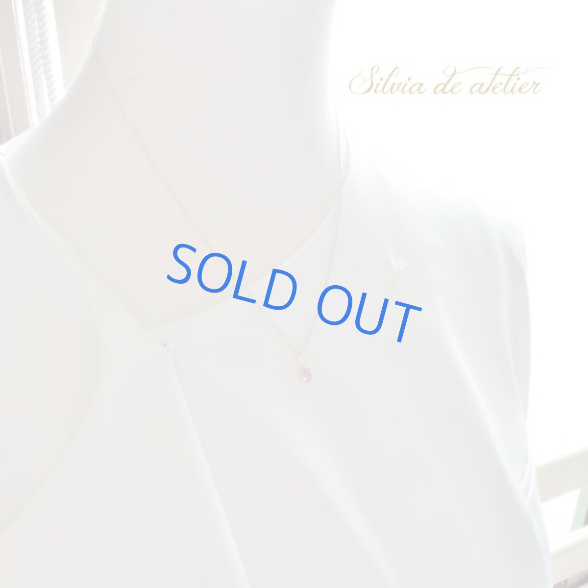 画像7: ＜１点もの・B＞18KYG　宝石質　非加熱ピンクサファイア　ファセットカット　14kgfチェーンネックレス (7)