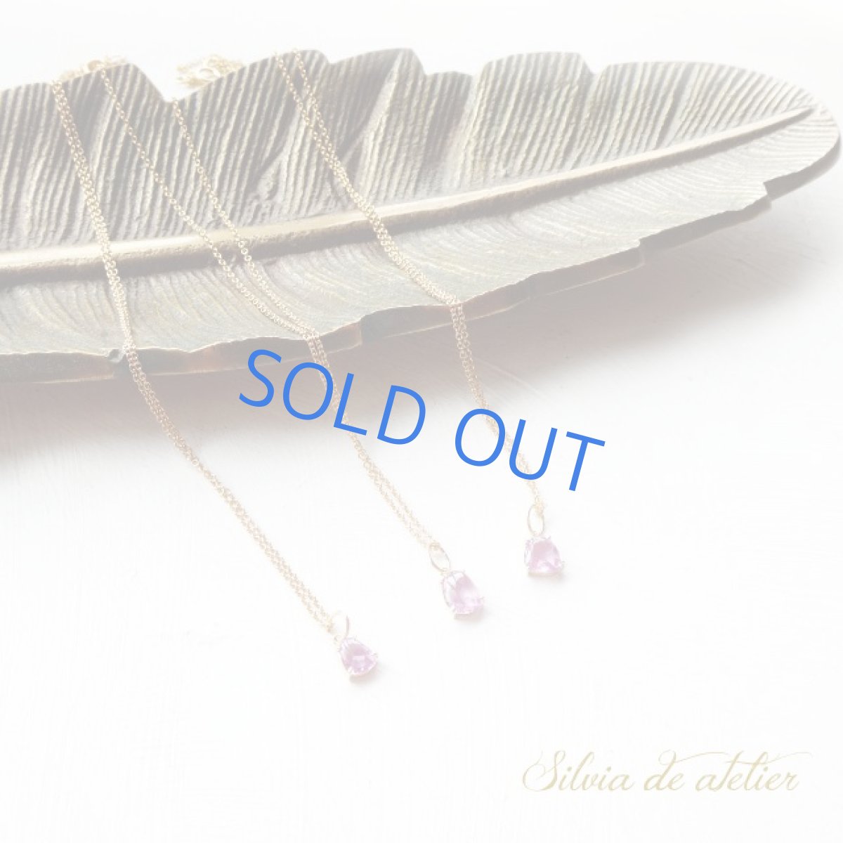 画像9: <1点もの・A>18KYG 宝石質 非加熱ピンクサファイア ファセットカット 14kgfチェーンネックレス (9)