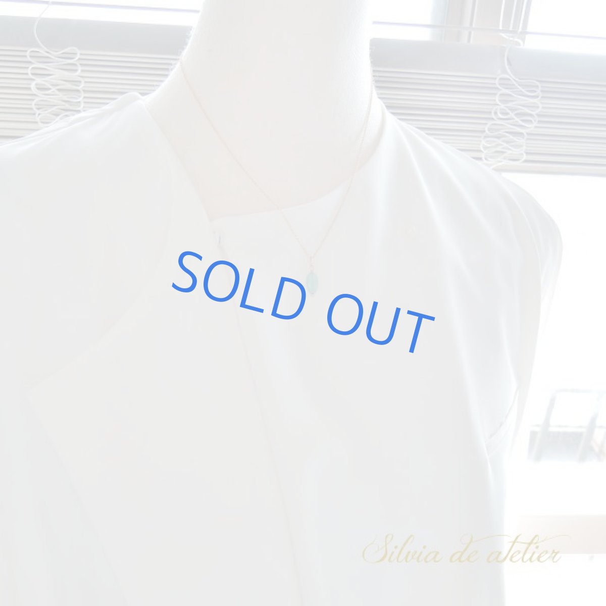 画像7: ＜１点もの＞ザンビア産　ナチュラルカラー　エメラルド　オーバル　14kgfチェーンネックレス (7)