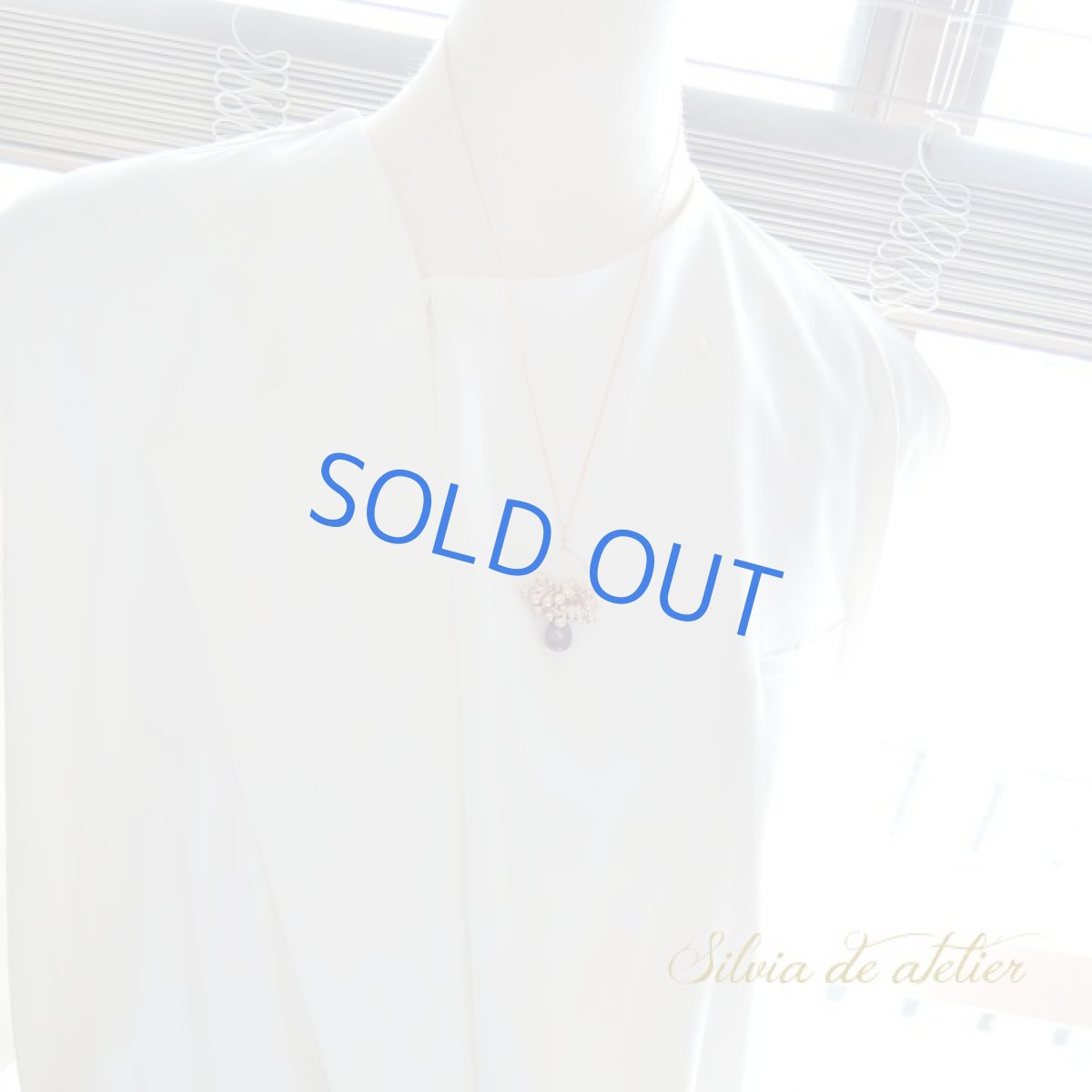 画像5: ＜１点もの＞スモーキークォーツ　ゴールドボールタッセル　14kgfチェーンネックレス (5)