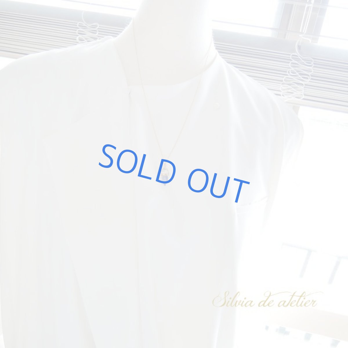 画像9: ＜１点もの・C＞デュモルチェライトインクォーツ　14kgfチェーンネックレス約50cm (9)