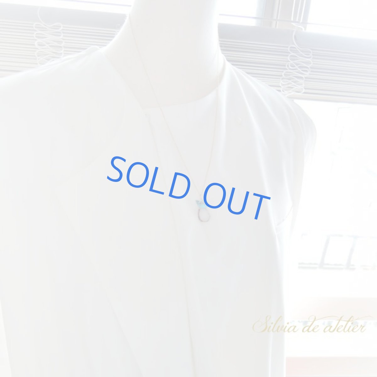 画像5: ＜１点もの＞スリーピングビューティー＆ホワイトクォーツ　14kgfチェーンネックレス約50cm (5)