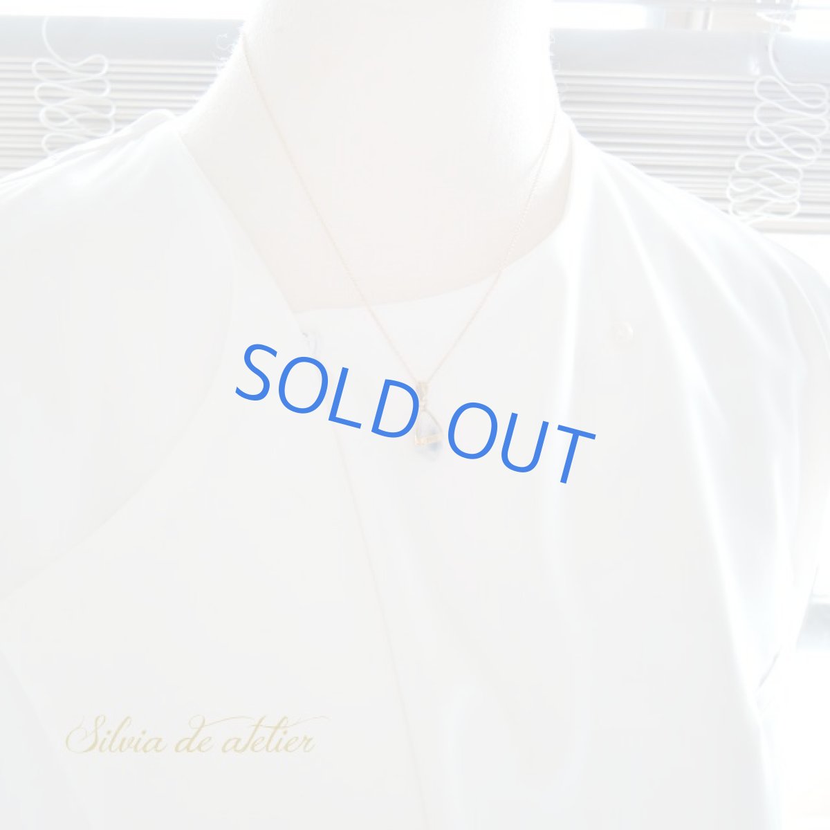 画像8: ＜１点もの・E＞デュモルチェライトインクォーツ　14kgfチェーンネックレス約40cm (8)