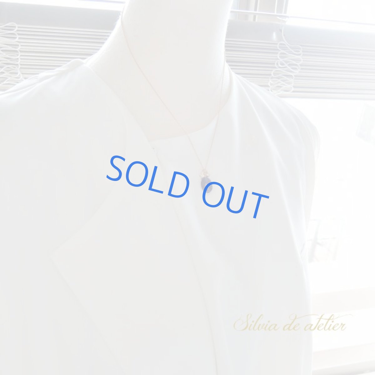 画像6: ＜１点もの＞濃紺　ブルーサファイア　タンブル　14kgfチェーンネックレス (6)