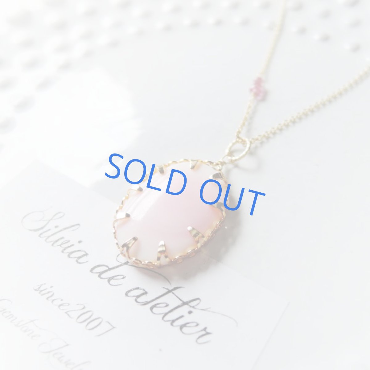 画像3: ＜１点もの＞ピンク　クイーンコンクシェル　アシンメトリー　約50cm14kgfチェーンネックレス (3)