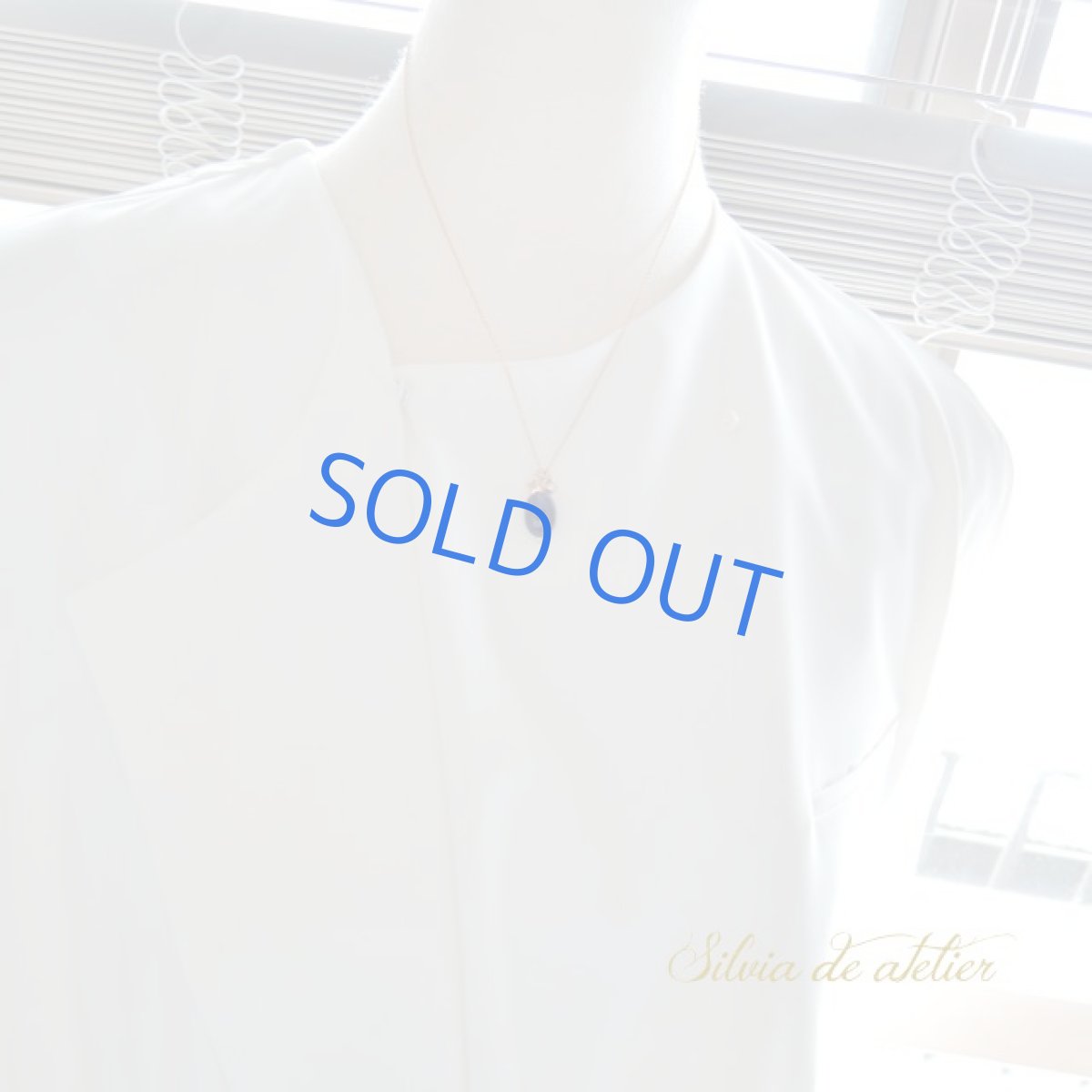 画像5: ＜１点もの＞濃紺　ブルーサファイア　タンブル　14kgfチェーンネックレス (5)