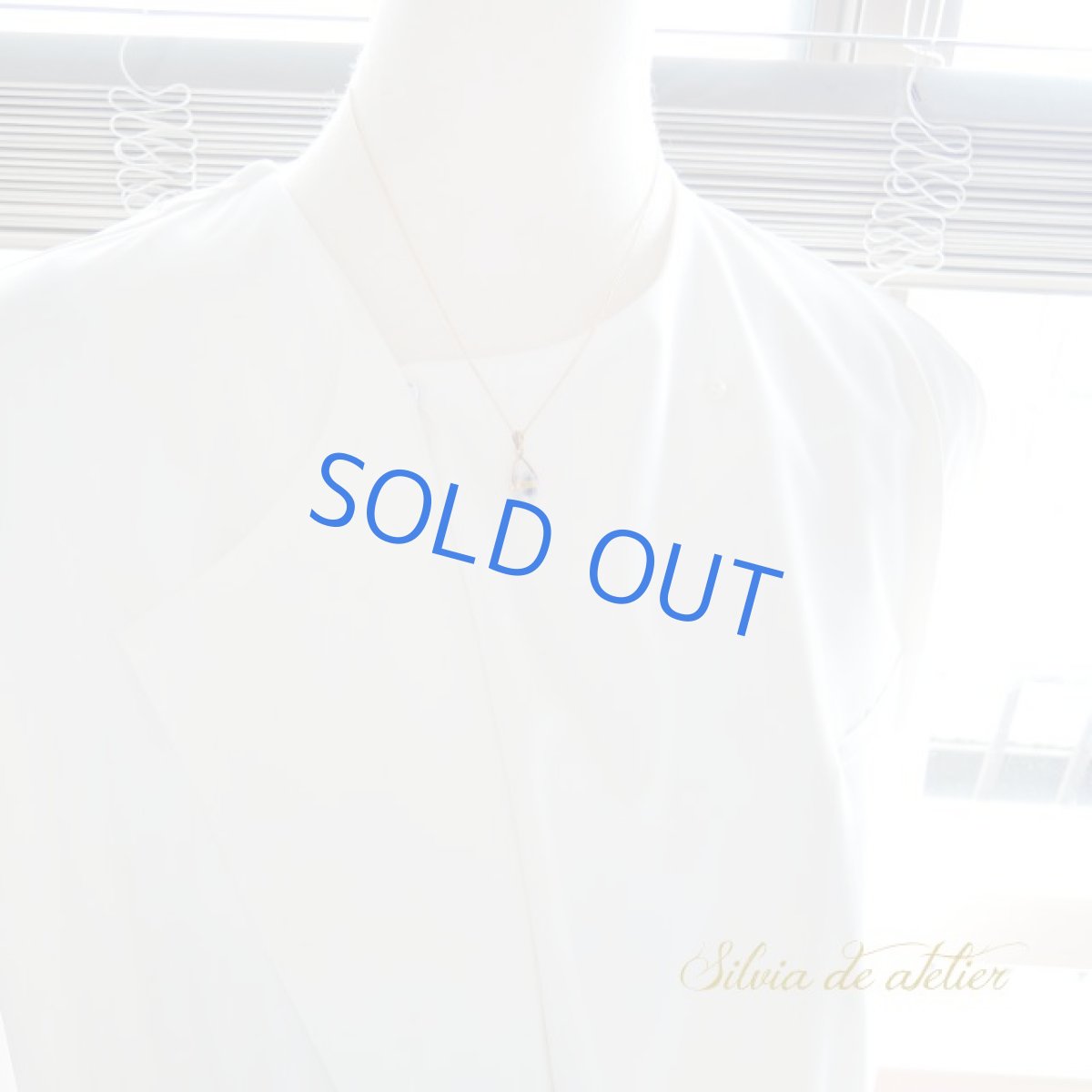 画像9: ＜１点もの・E＞デュモルチェライトインクォーツ　14kgfチェーンネックレス約40cm (9)