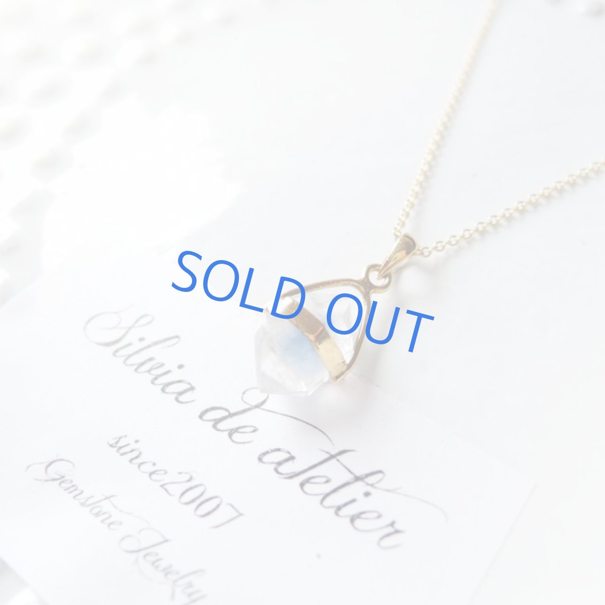 画像3: ＜１点もの・E＞デュモルチェライトインクォーツ　14kgfチェーンネックレス約40cm (3)