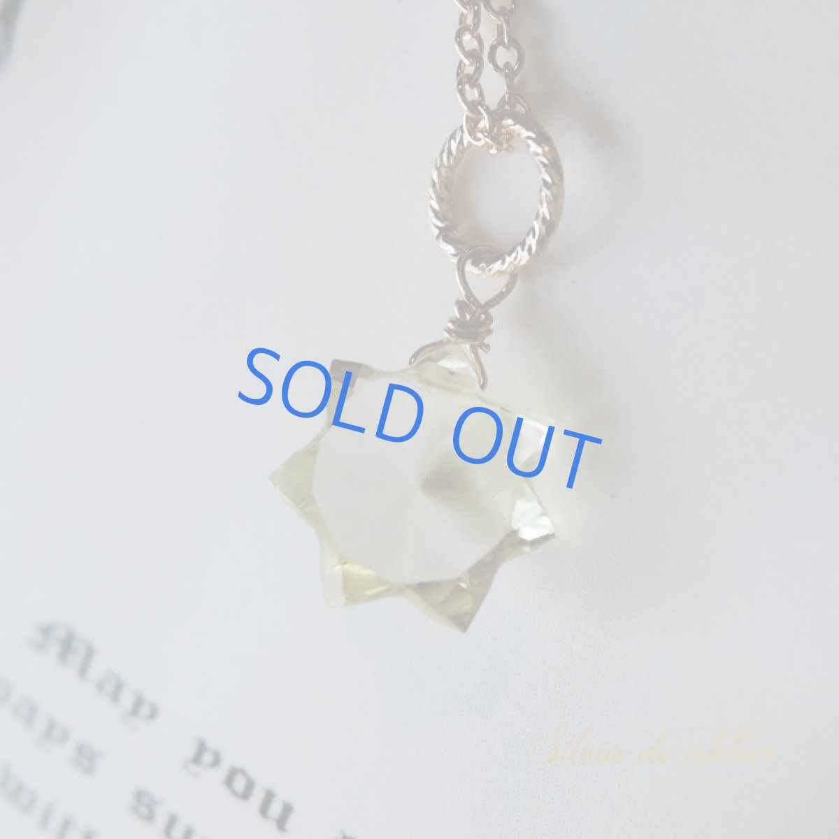 画像2: ＜残り1＞スタードーム　リバーシブル　レモンクォーツ　14kgfチェーンネックレス (2)