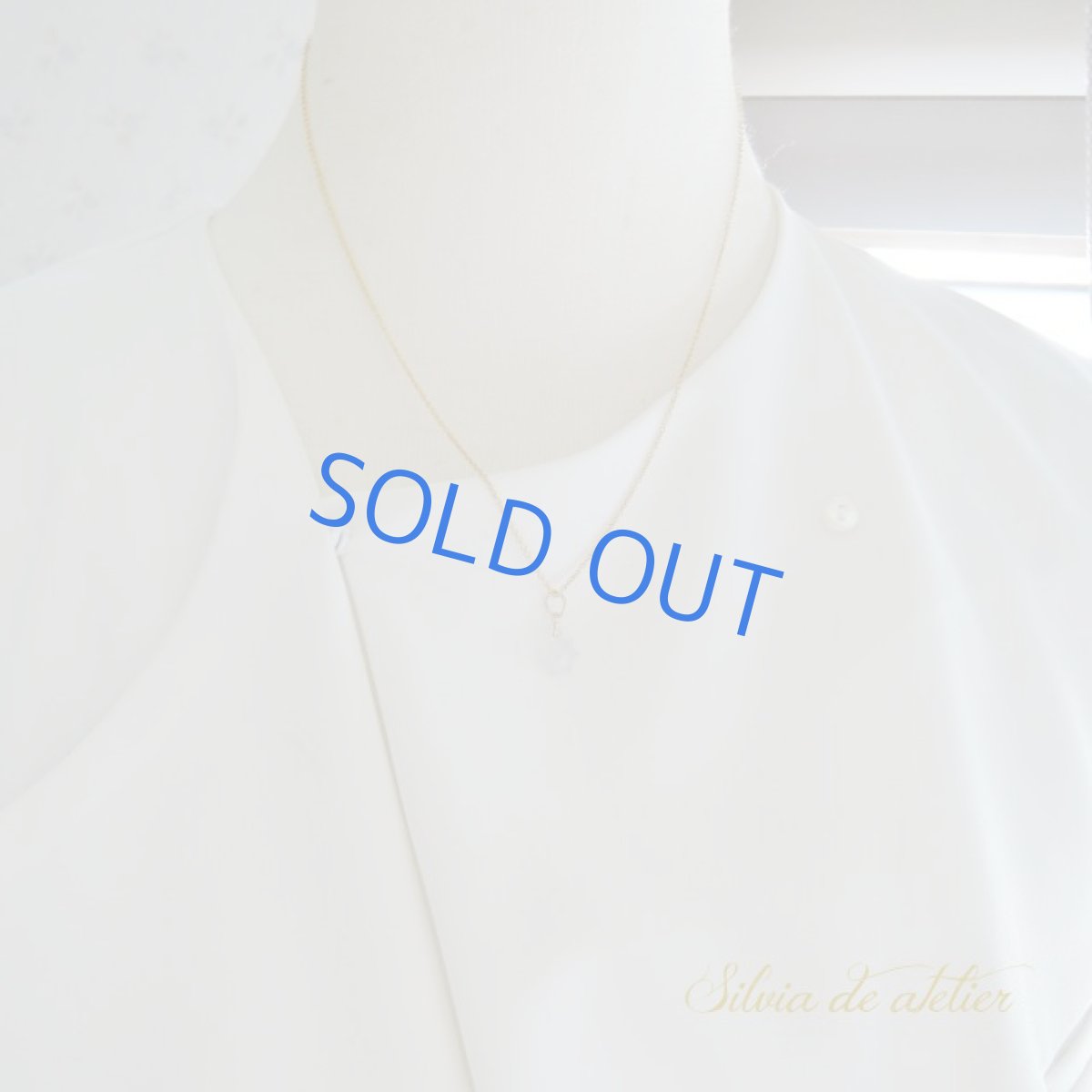 画像6: ＜1点もの＞スタードーム　リバーシブル　天然ブルーカルセドニー　14kgfチェーンネックレス (6)