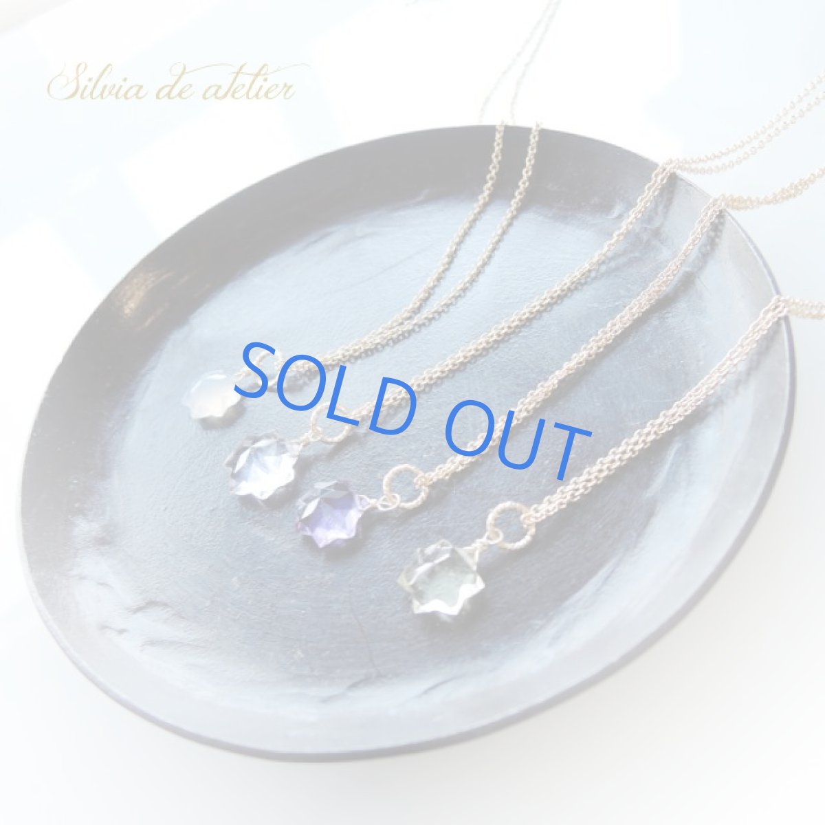 画像5: ＜1点もの＞スタードーム　リバーシブル　天然ブルーカルセドニー　14kgfチェーンネックレス (5)