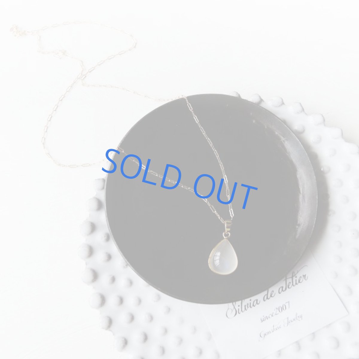 画像5: ＜1点もの・A＞AAAランク　ロイヤルブルームーンストーン（ペリステライト）　カボション　14kgf　ネックレス (5)