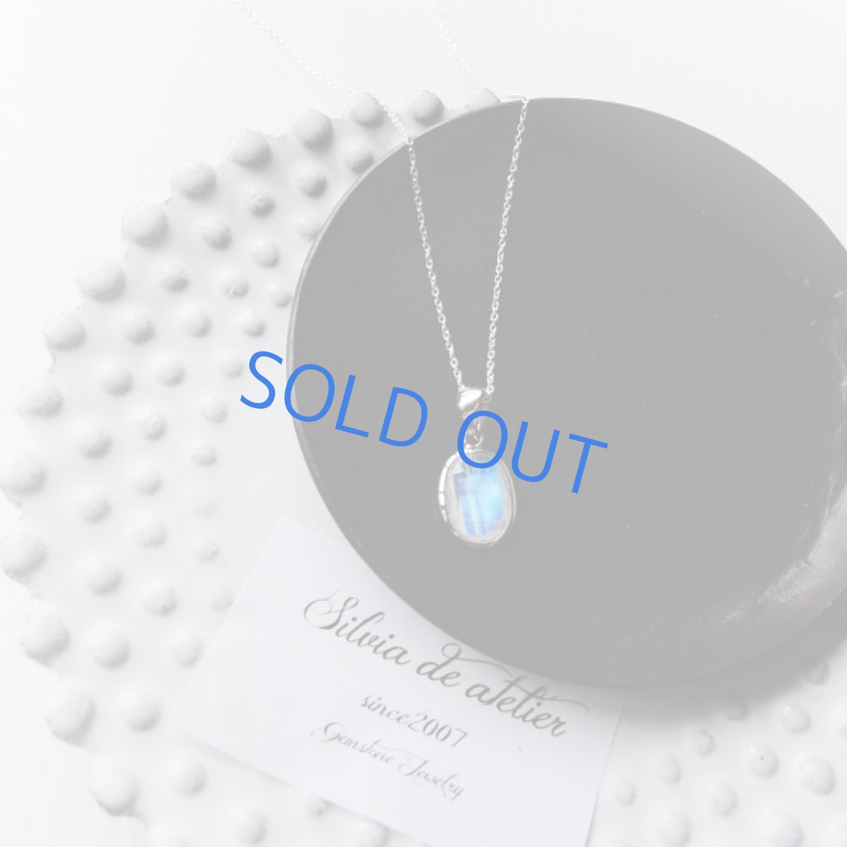 画像4: ＜1点もの＞AAAランク　レインボームーンストーン（ホワイトラブラド）ローズカット　silver925　ネックレス (4)