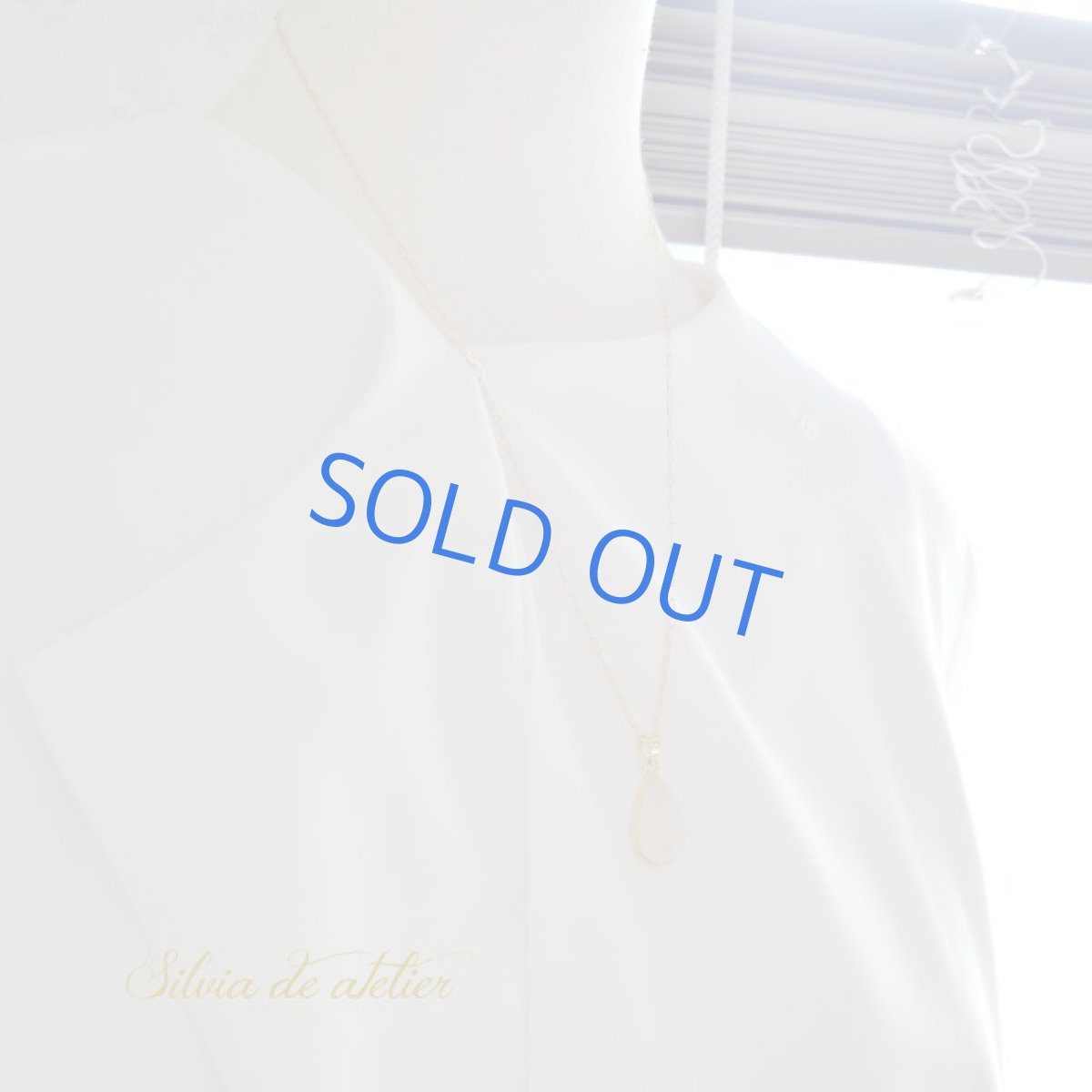 画像7: ＜1点もの・B＞AAAランク　ロイヤルブルームーンストーン（ペリステライト）　カボション　14kgf　ネックレス (7)