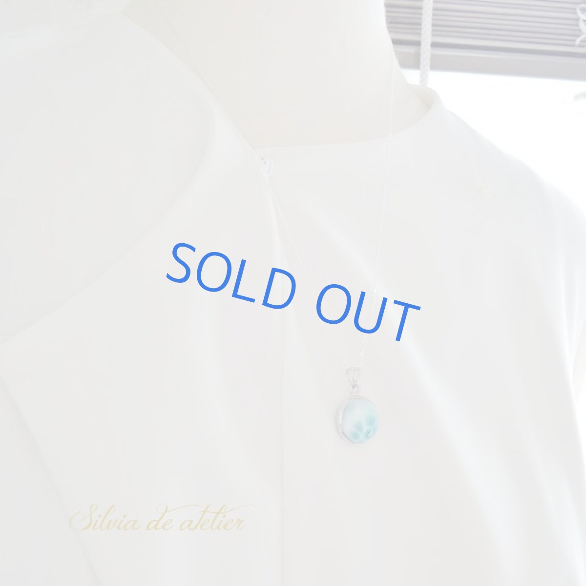 画像7: ＜１点もの・C＞AAAランク　ドミニカ共和国産ラリマー　ラウンド　silver925　50cmネックレス (7)