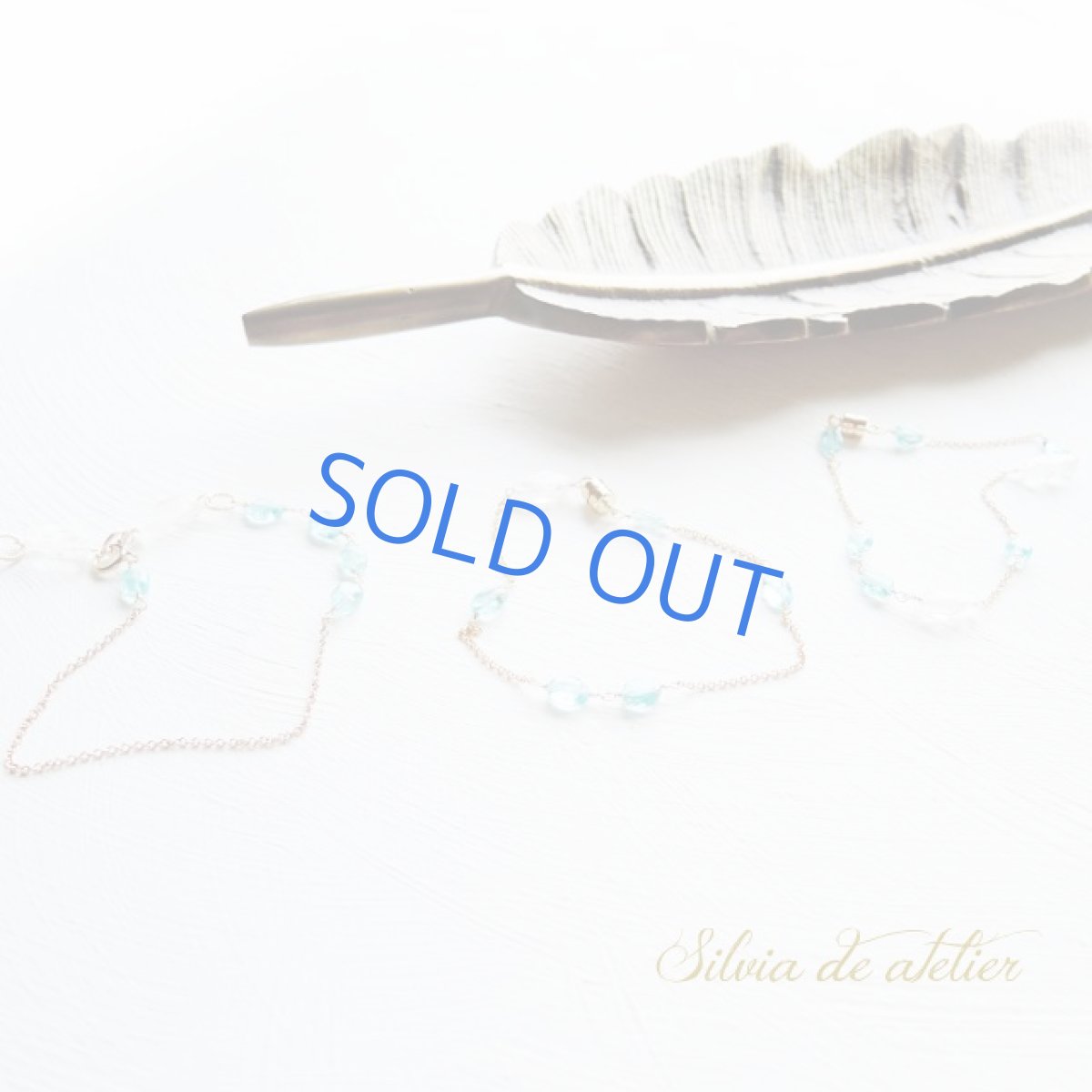 画像5: 残りCのみ　アクアカラーアパタイト＆クリスタル　14kgf　ブレスレット (5)