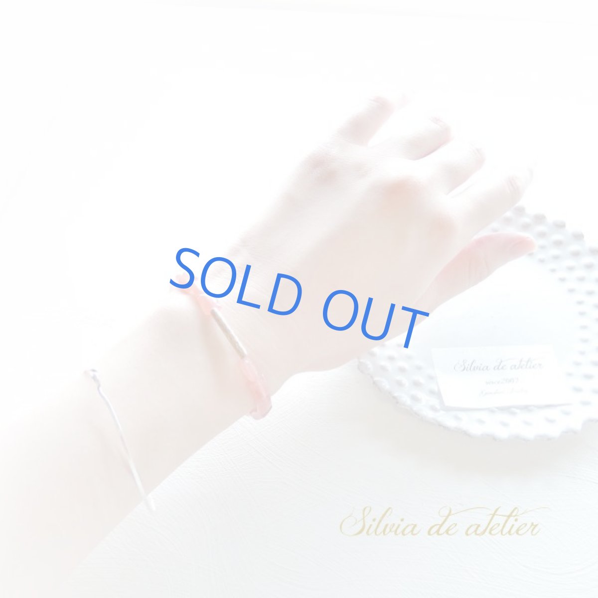 画像5: 限定1　インカローズ　レクタングル　ゴールドバーチューブ　ブレスレット (5)